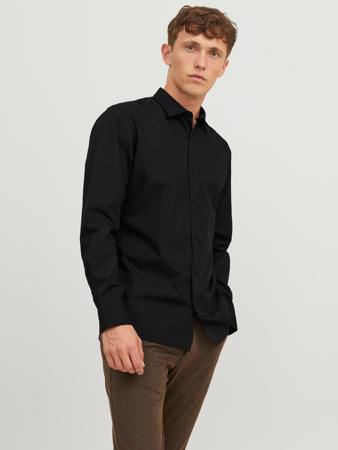 Jack & Jones Langarmhemd »JJJOE SHIRT LS PLAIN« von jack & jones