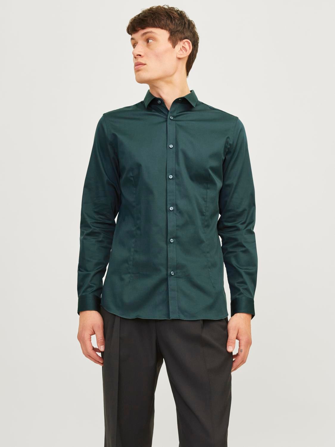 Jack & Jones Langarmhemd »JJPRPARMA SHIRT L/S NOOS«, mit Hemdkragen