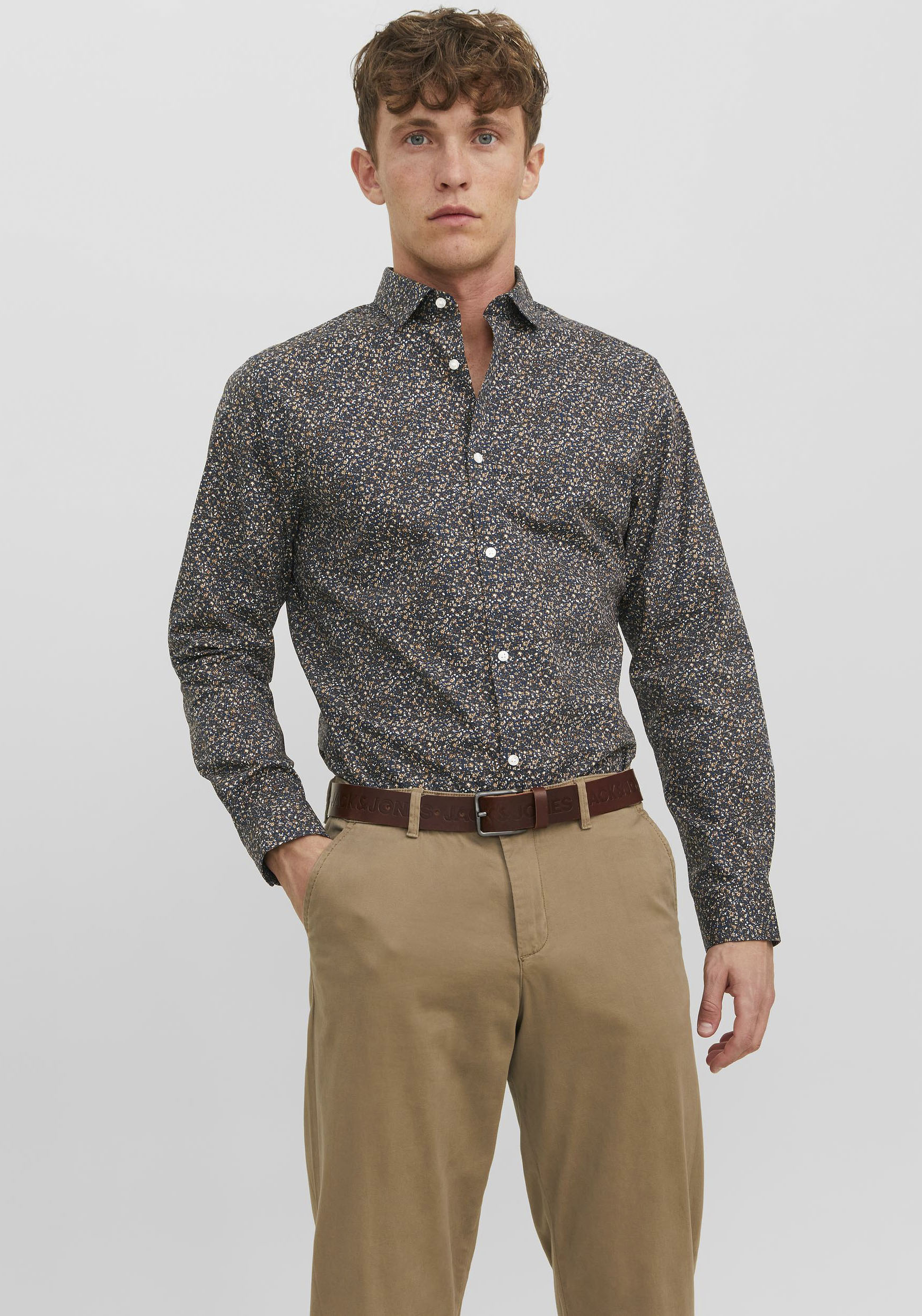 Jack & Jones Langarmhemd »JPRBLABLACKPOOL STRETCH SHIRT LS AW23 SN« von jack & jones