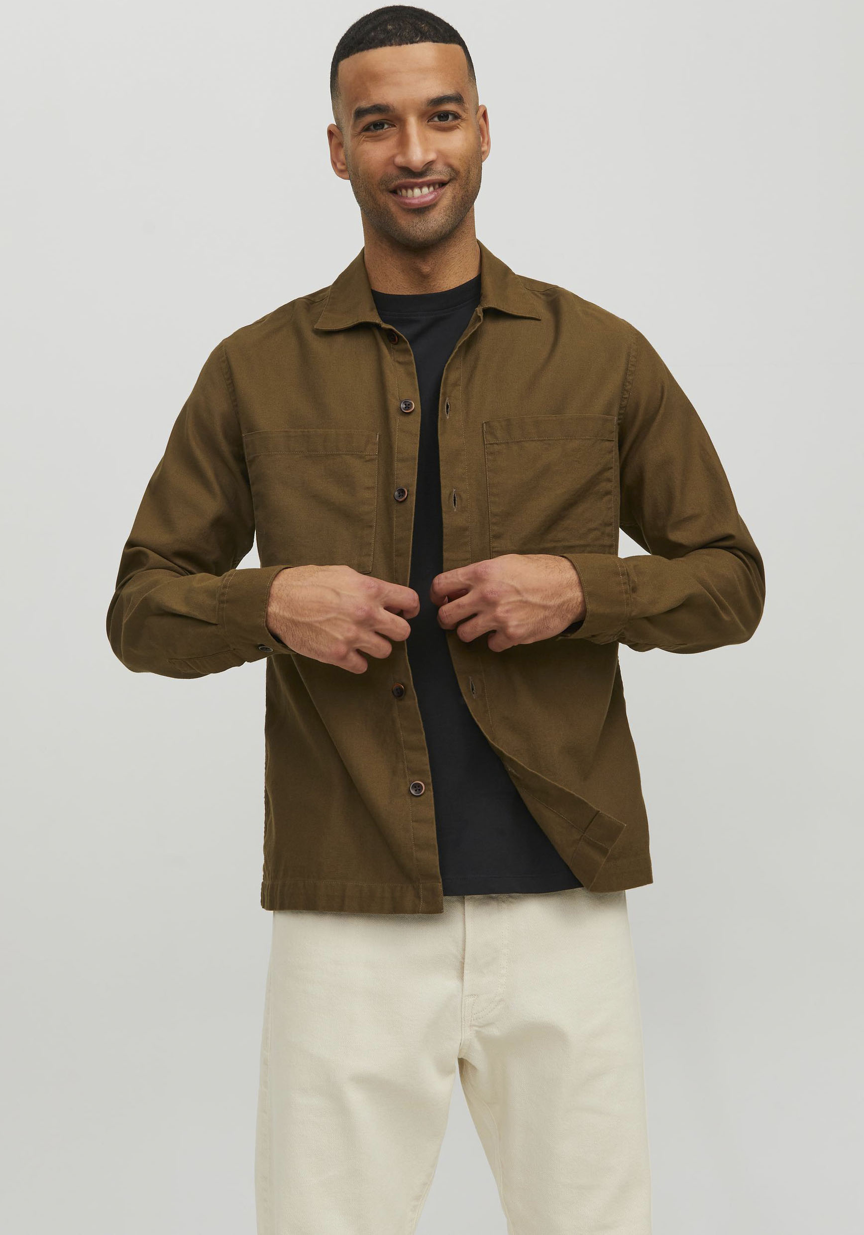 Jack & Jones Langarmhemd »JPRPETE SPRING OVERS« von jack & jones