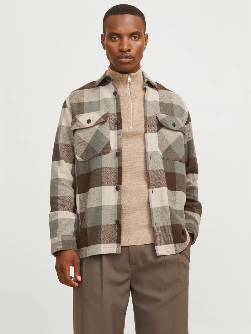 Jack & Jones Langarmhemd »JPRRAYMOND MELANGE CHECK LS OVERSHIRT SN« von jack & jones