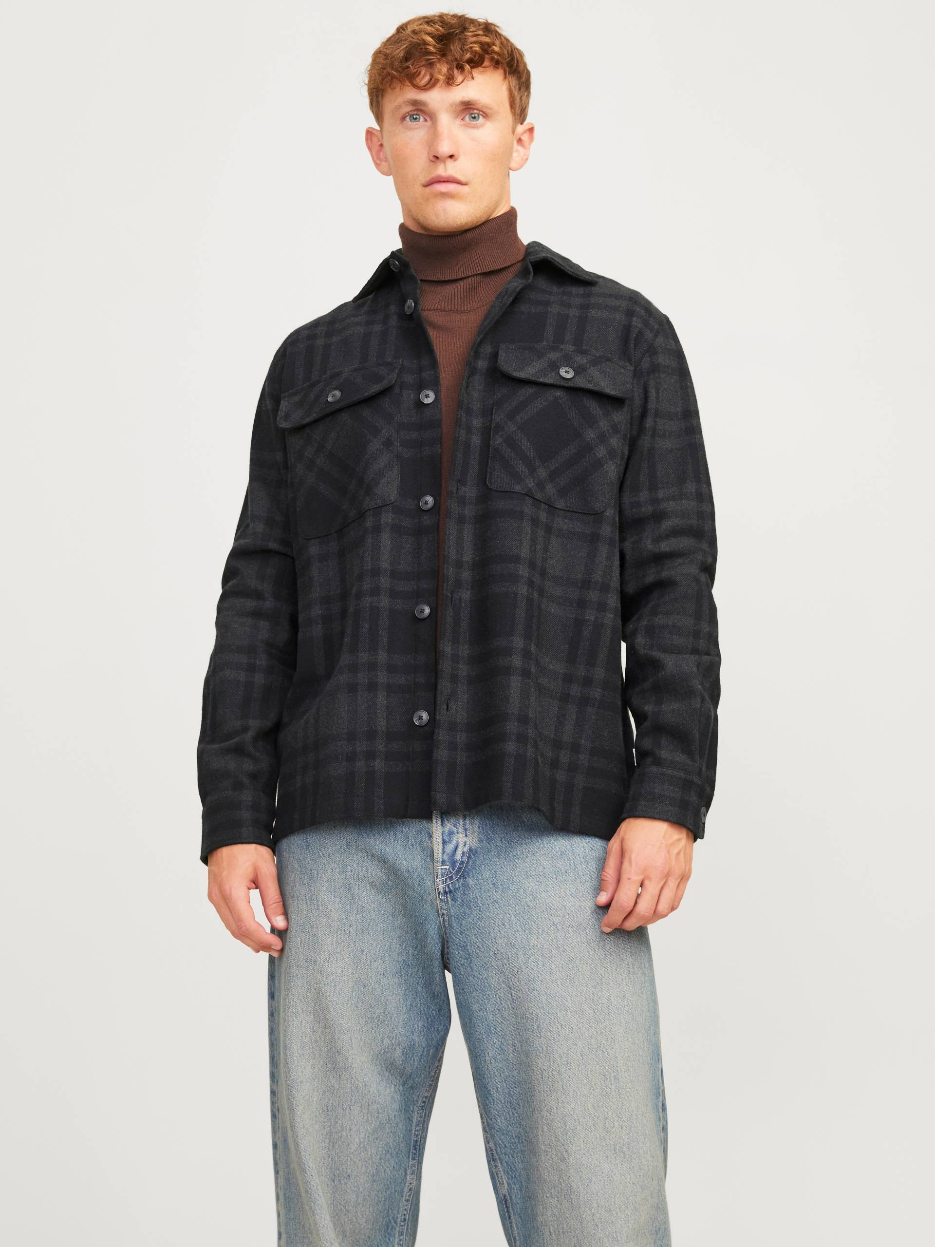 Jack & Jones Langarmhemd »JPRRAYMOND MELANGE CHECK LS OVERSHIRT SN« von jack & jones