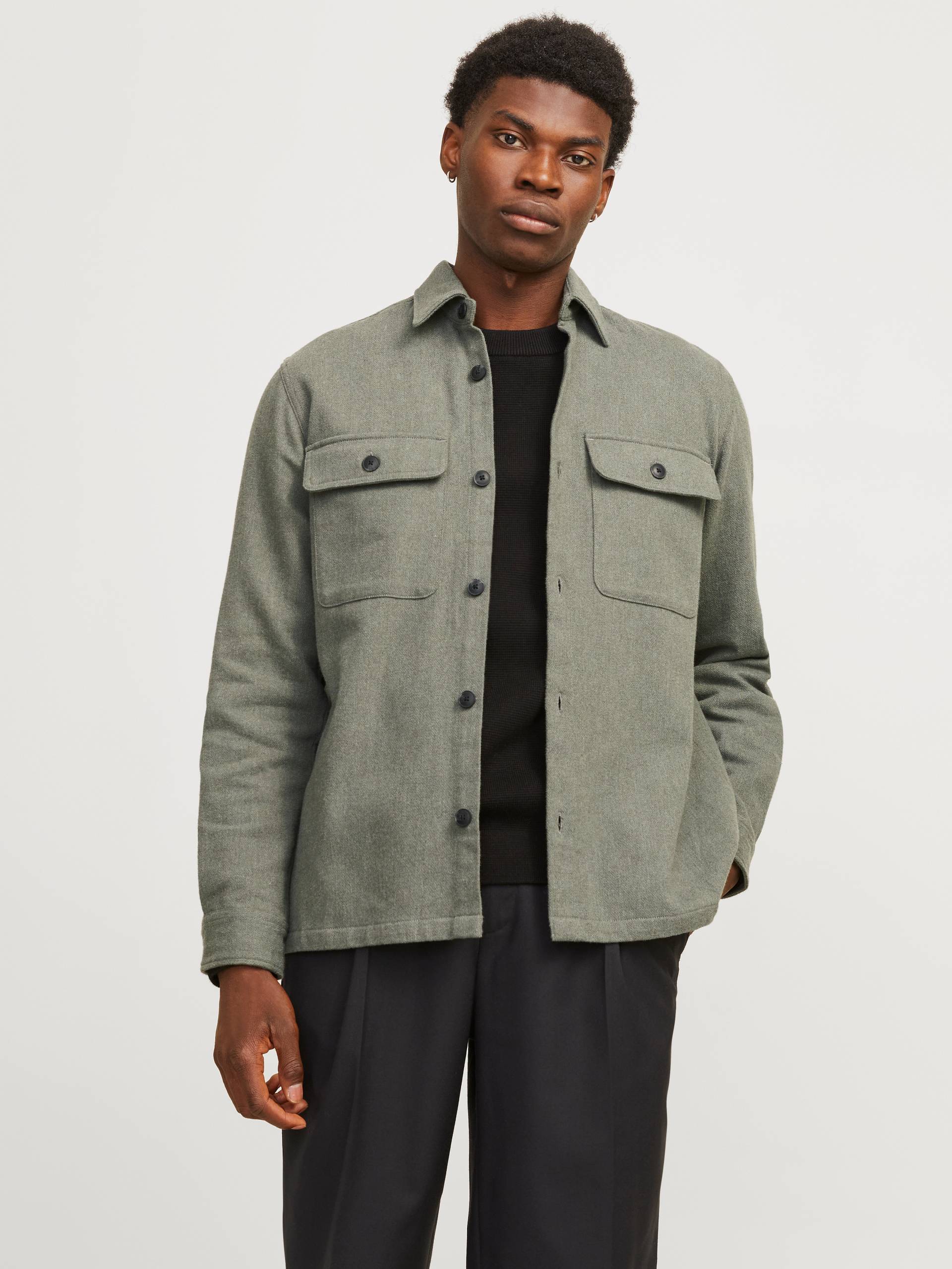 Jack & Jones Langarmhemd »JPRRAYMOND MELANGE SOLID LS OVERSHIRT SN« Jack & Jones Langarmhemd »JPRRAYMOND MELANGE SOLID LS OVERSHIRT SN« von jack & jones