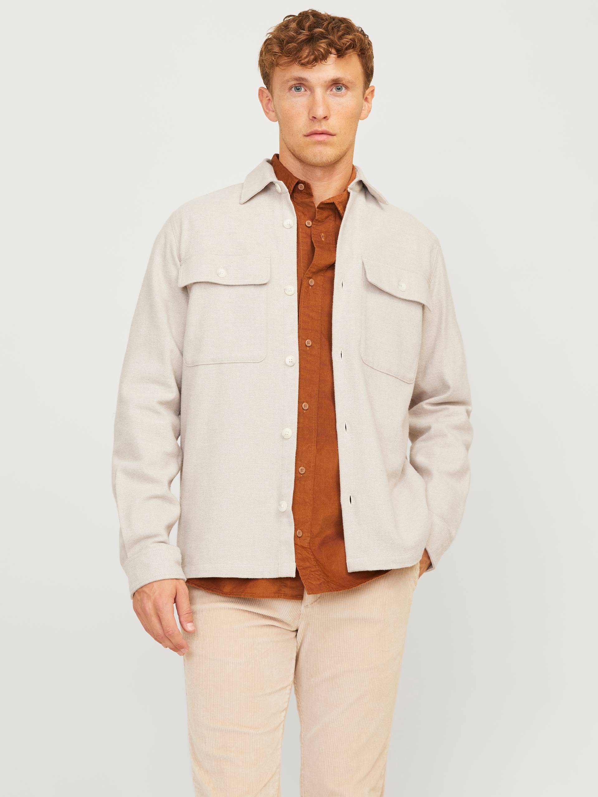 Jack & Jones Langarmhemd »JPRRAYMOND MELANGE SOLID LS OVERSHIRT SN« von jack & jones