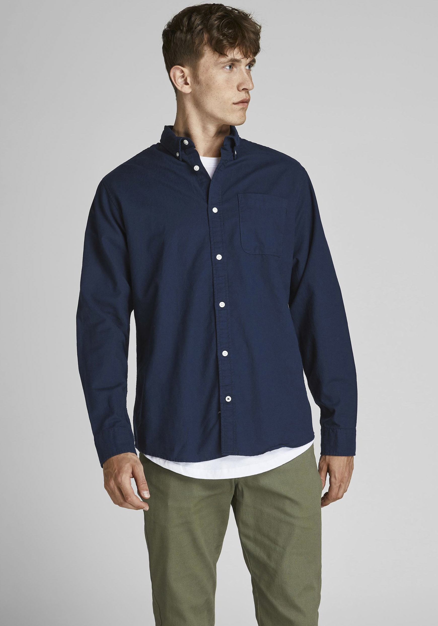 Jack & Jones Langarmhemd »OXFORD SHIRT« von jack & jones