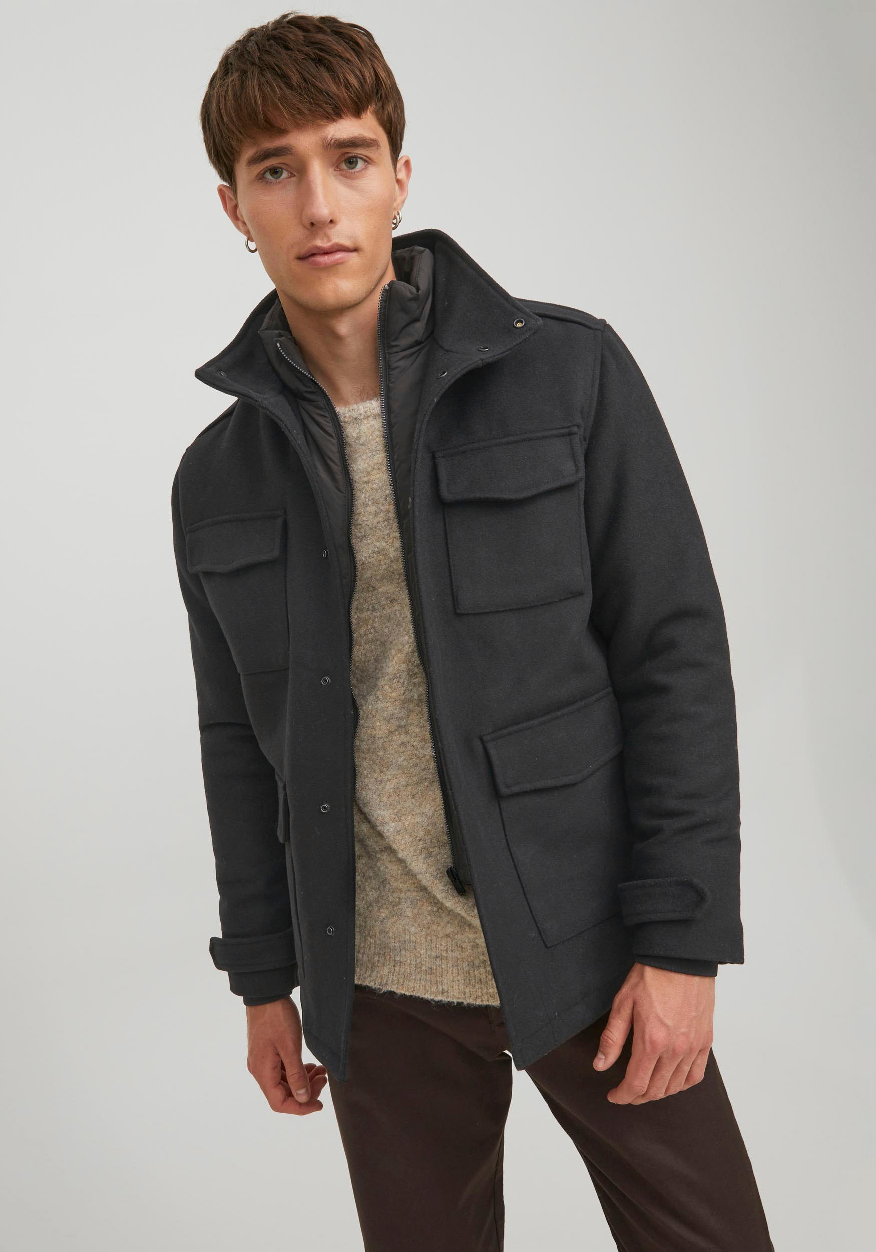 Jack & Jones Langjacke »BLAPARKER WOOL FIELD JKT« von jack & jones