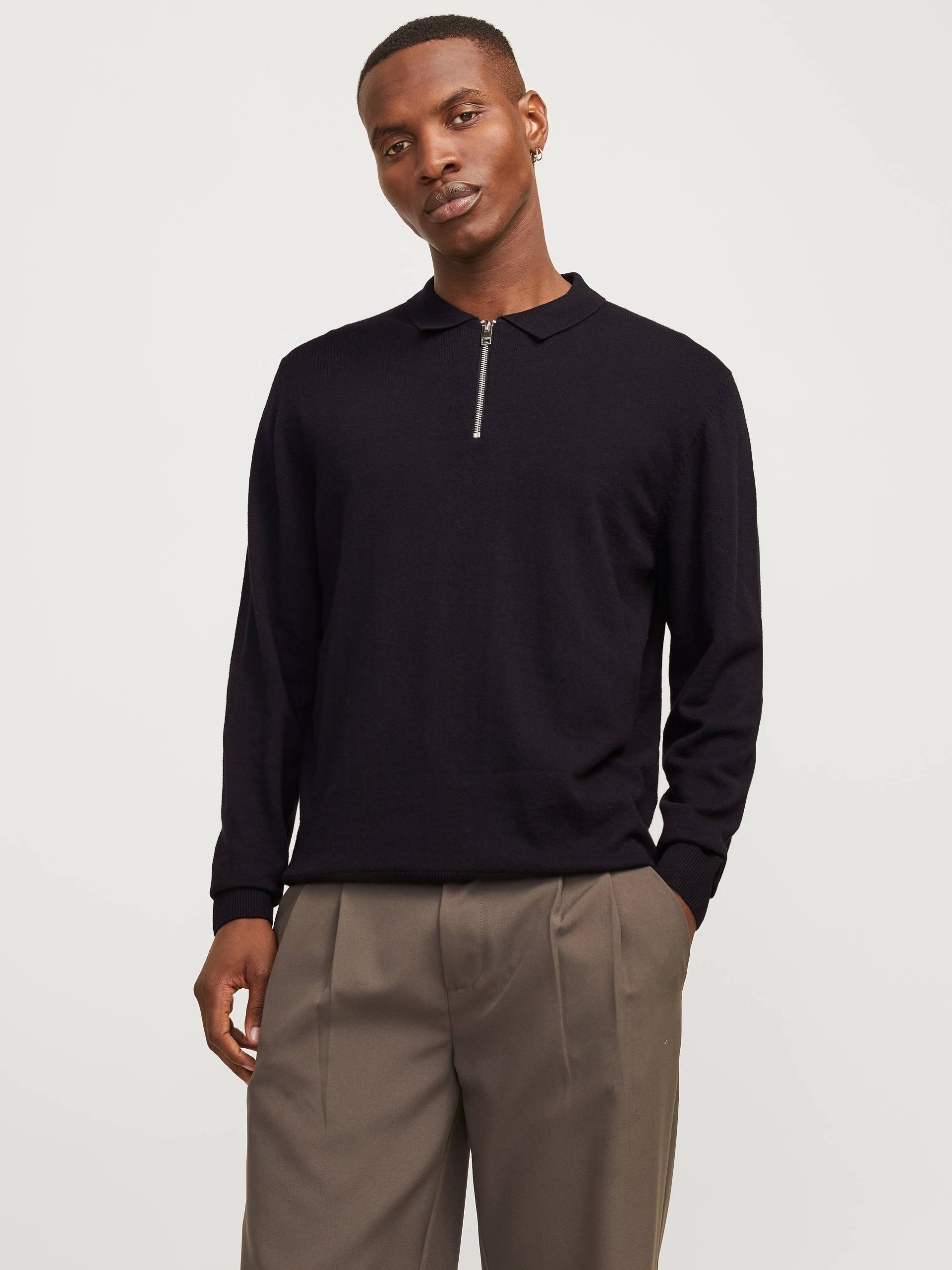 Jack & Jones Polokragenpullover »JJEEMIL KNIT POLO HALF ZIP LS NOOS«, mit Polo Kragen von jack & jones