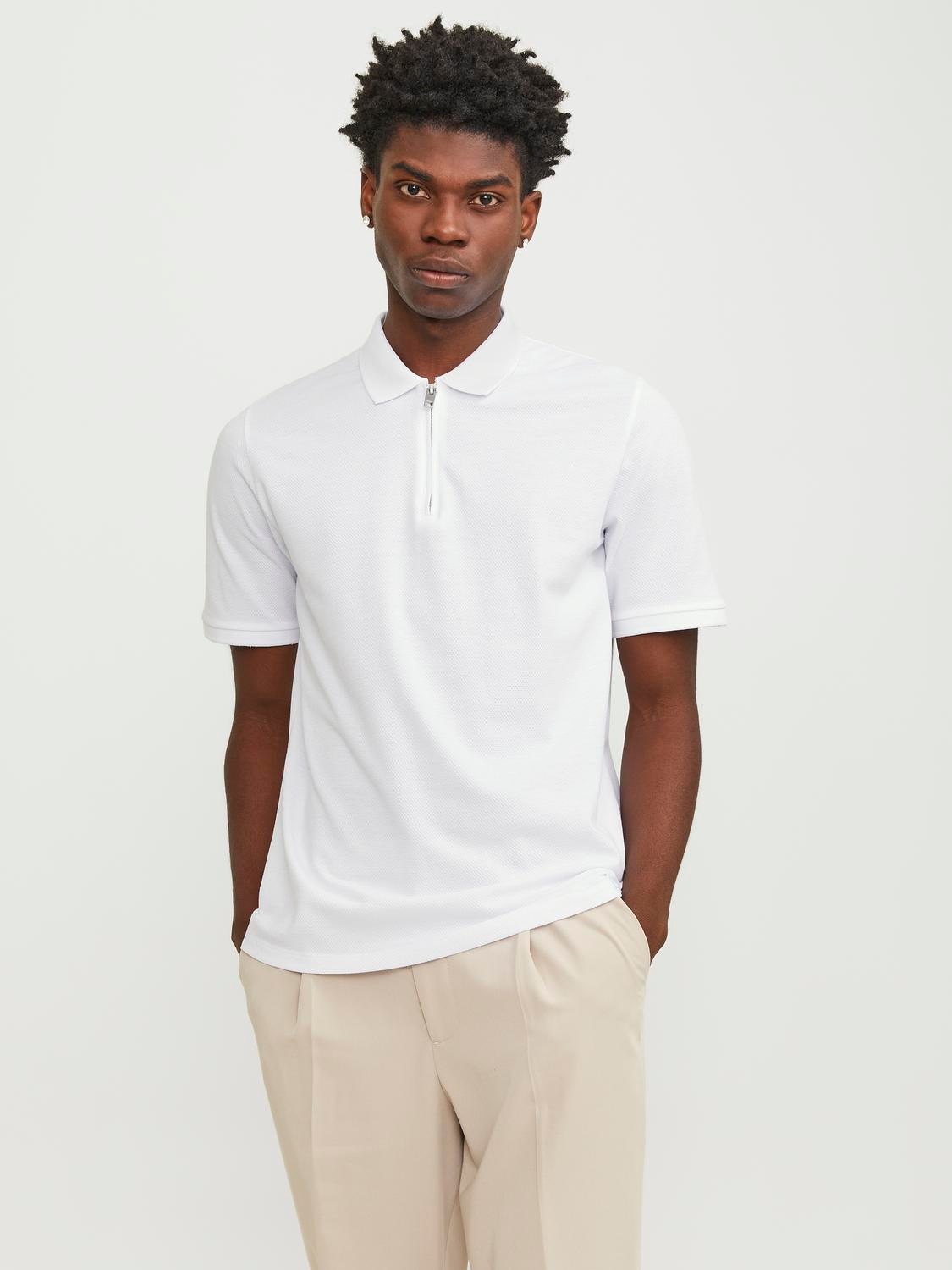 Jack & Jones Poloshirt »JJEMAC ZIP SS POLO SN« von jack & jones