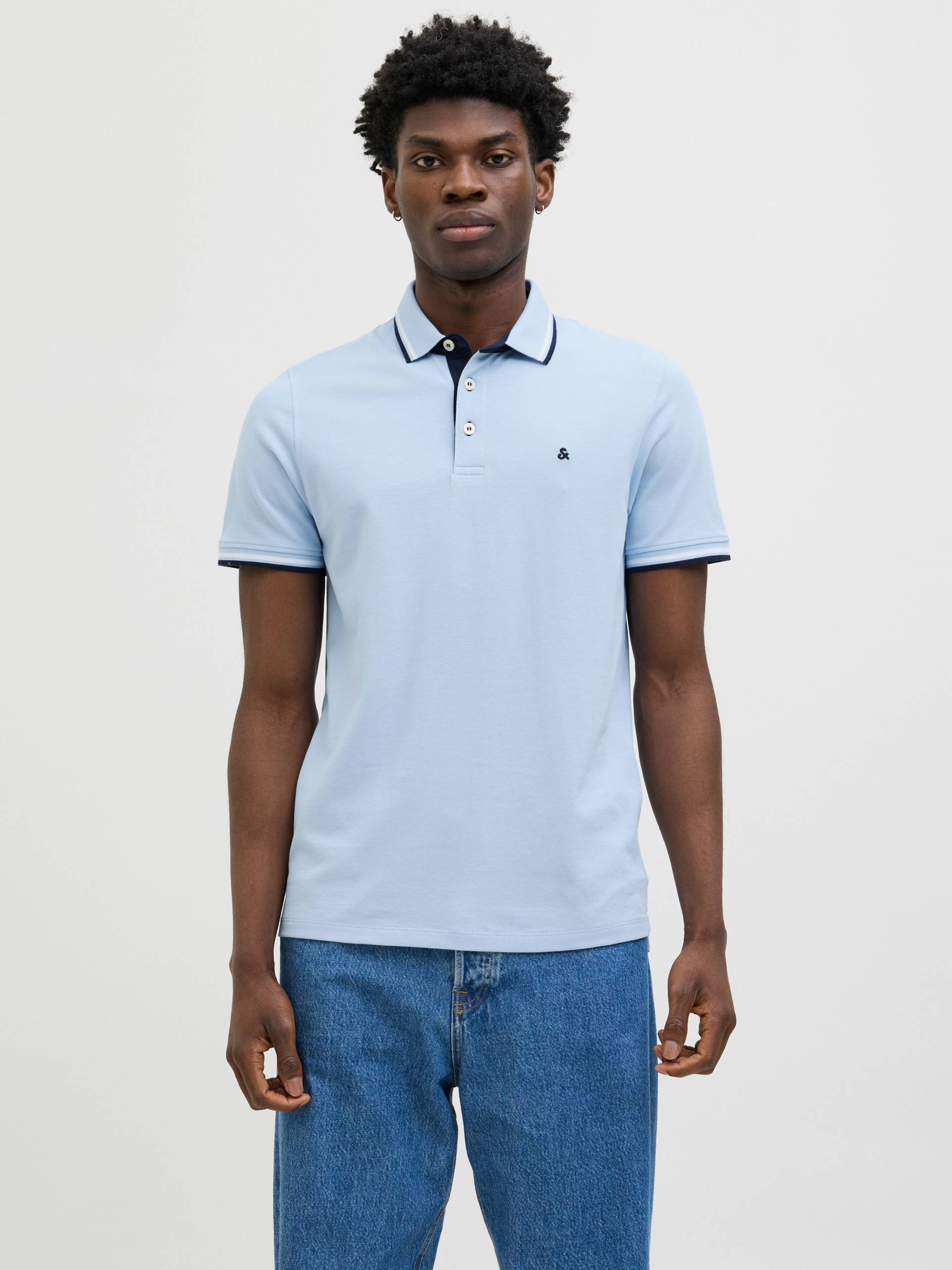 Jack & Jones Poloshirt »JJEPAULOS POLO SS NOOS«, mit Logo Stickerei von jack & jones