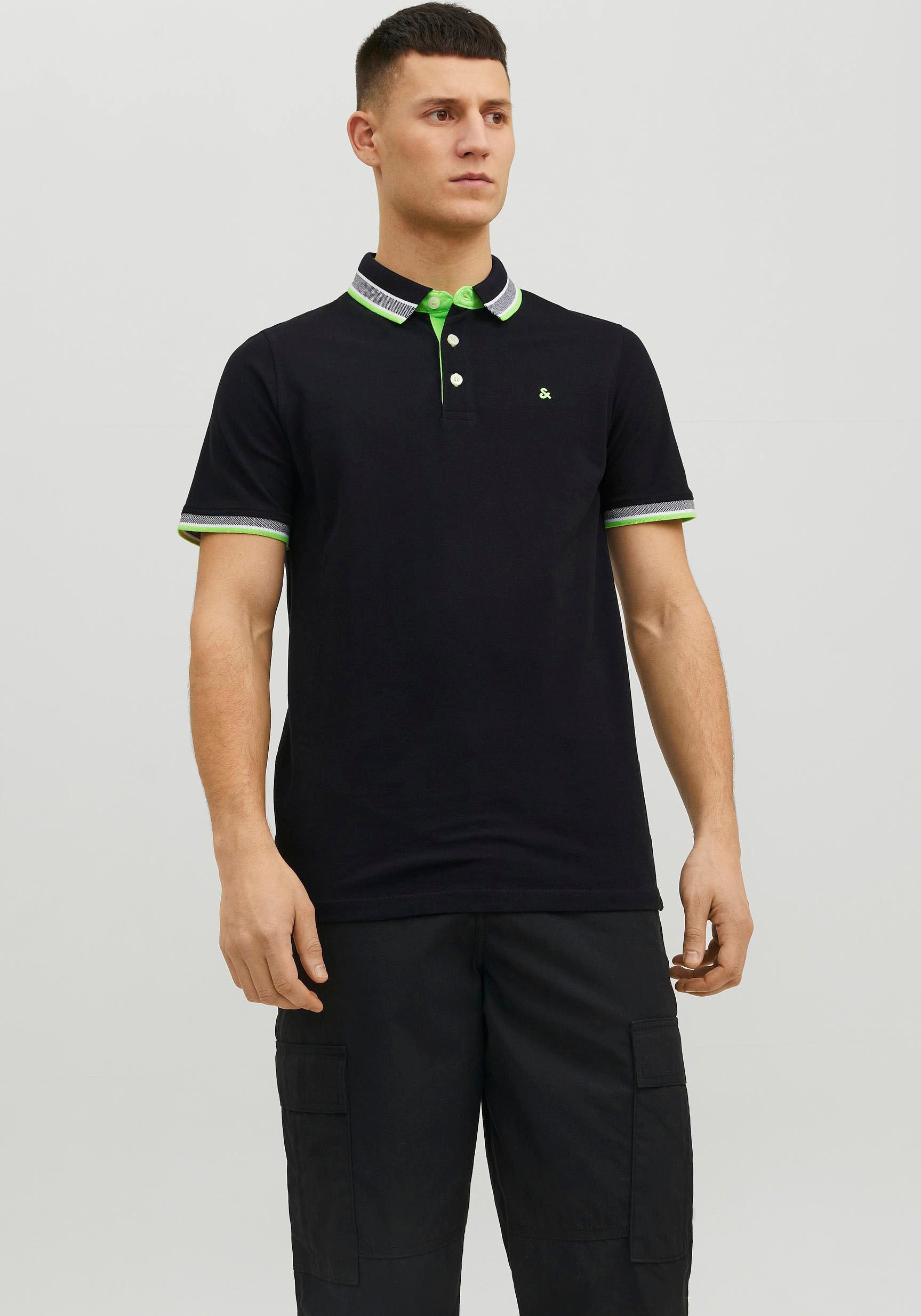 Jack & Jones Poloshirt »JJEPAULOS POLO SS NOOS«, mit Logo Stickerei von jack & jones