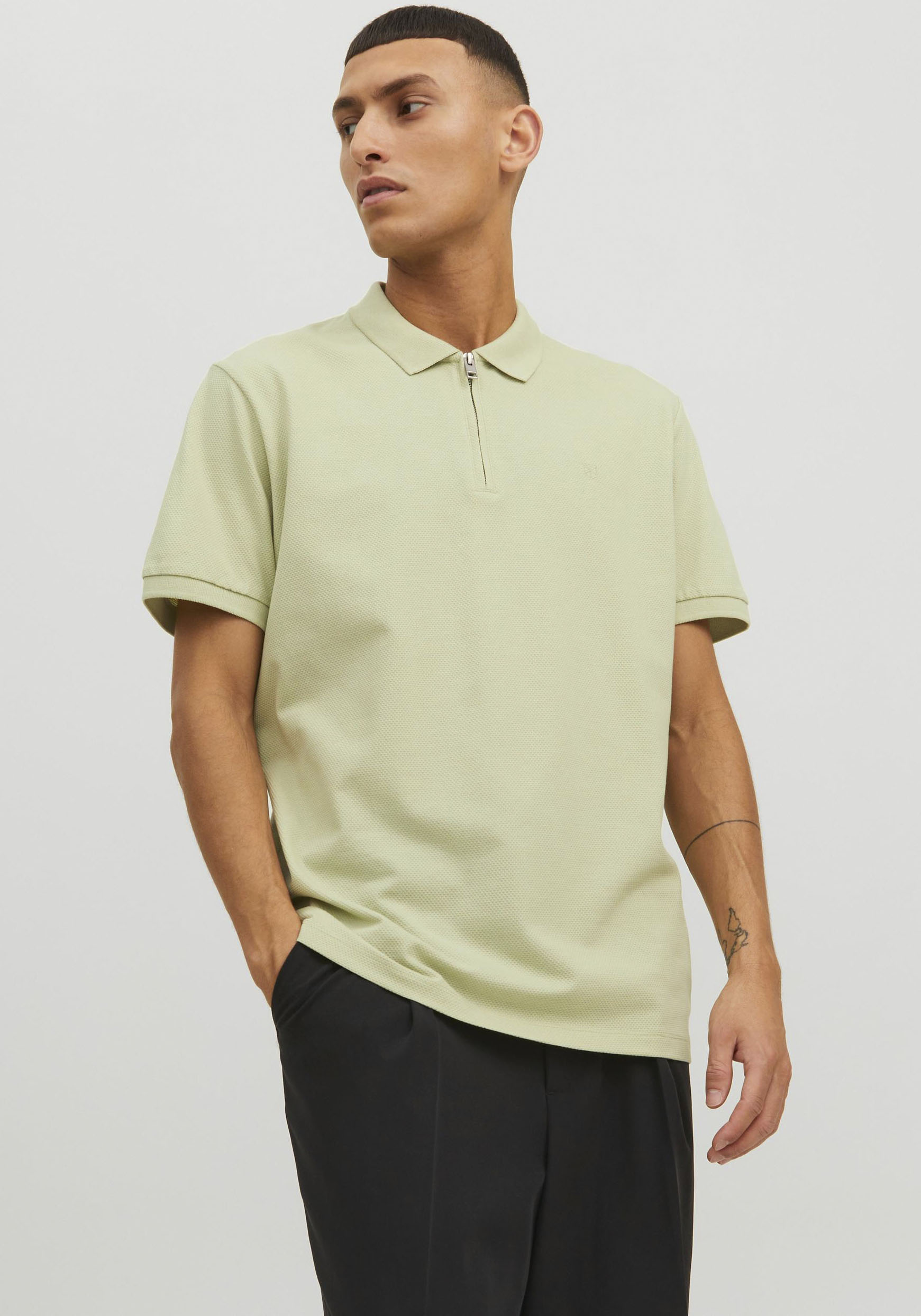 Jack & Jones Poloshirt »JPRBLASCOTT ZIP SS POLO SN« von jack & jones