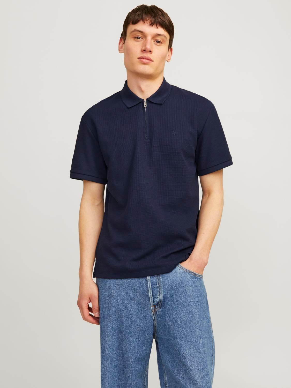 Jack & Jones Poloshirt »JPRCCJOHNNY HALF ZIP SS POLO SN« von jack & jones