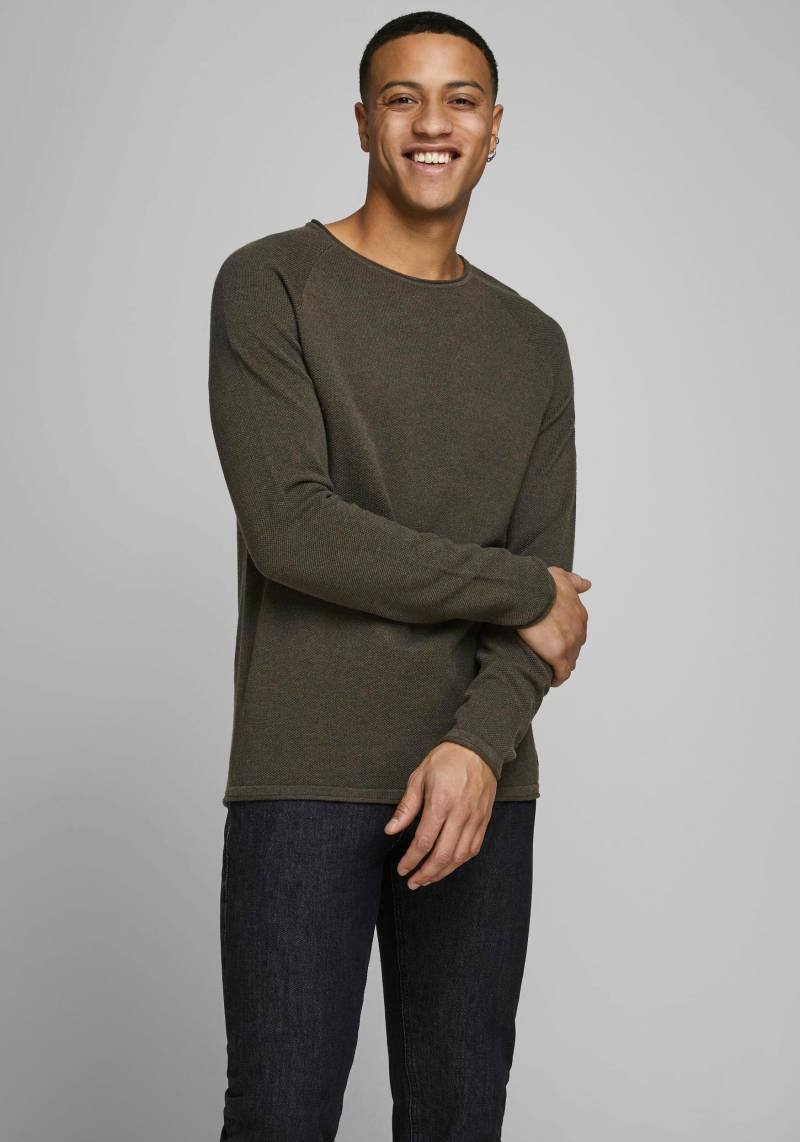 Jack & Jones Rundhalspullover »HILL KNIT« von jack & jones