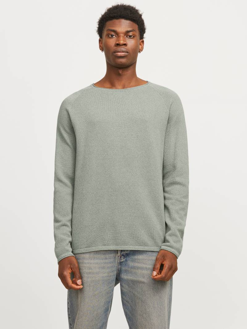 Jack & Jones Rundhalspullover »JJEHILL KNIT CREW NECK NOOS«, aus Strukturstrick von jack & jones