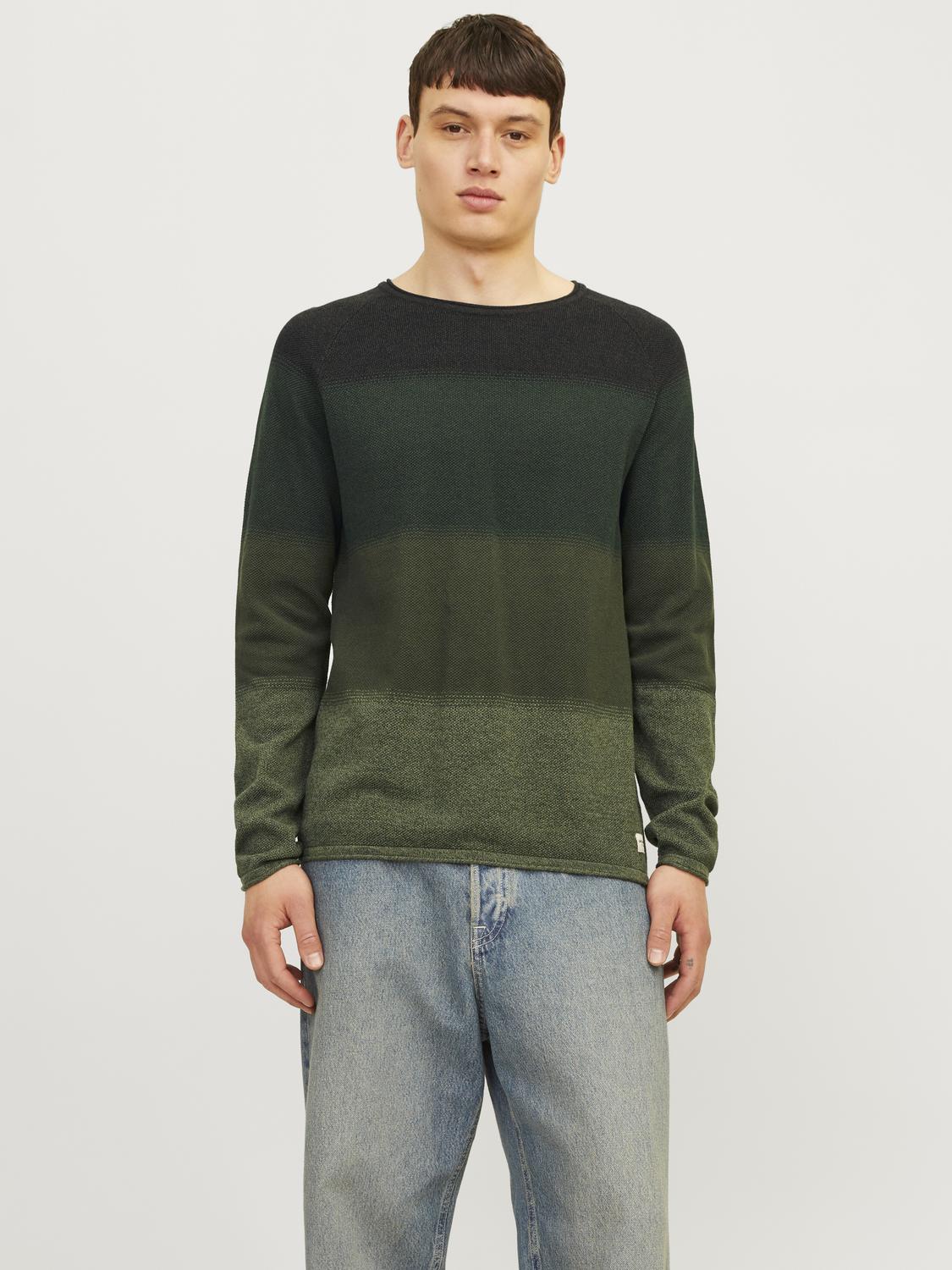 Jack & Jones Rundhalspullover »JJEHILL KNIT CREW NECK NOOS« von jack & jones