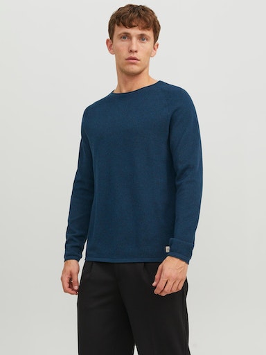 Jack & Jones Rundhalspullover »JJEHILL KNIT CREW NECK NOOS« von jack & jones