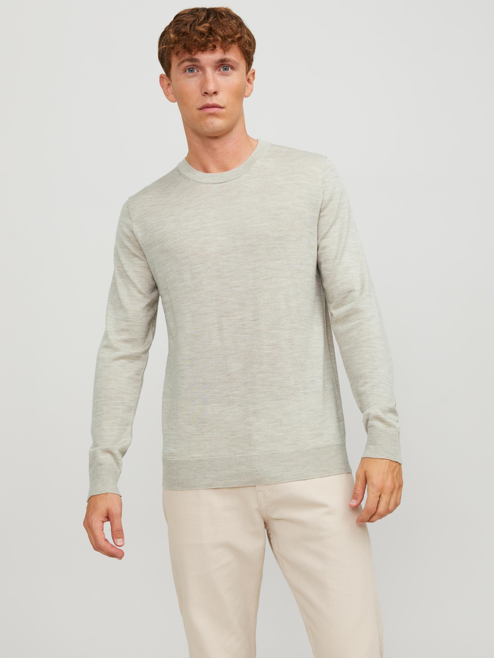 Jack & Jones Rundhalspullover »JPRBLAMARK MERINO KNIT CREW NECK LN« von jack & jones