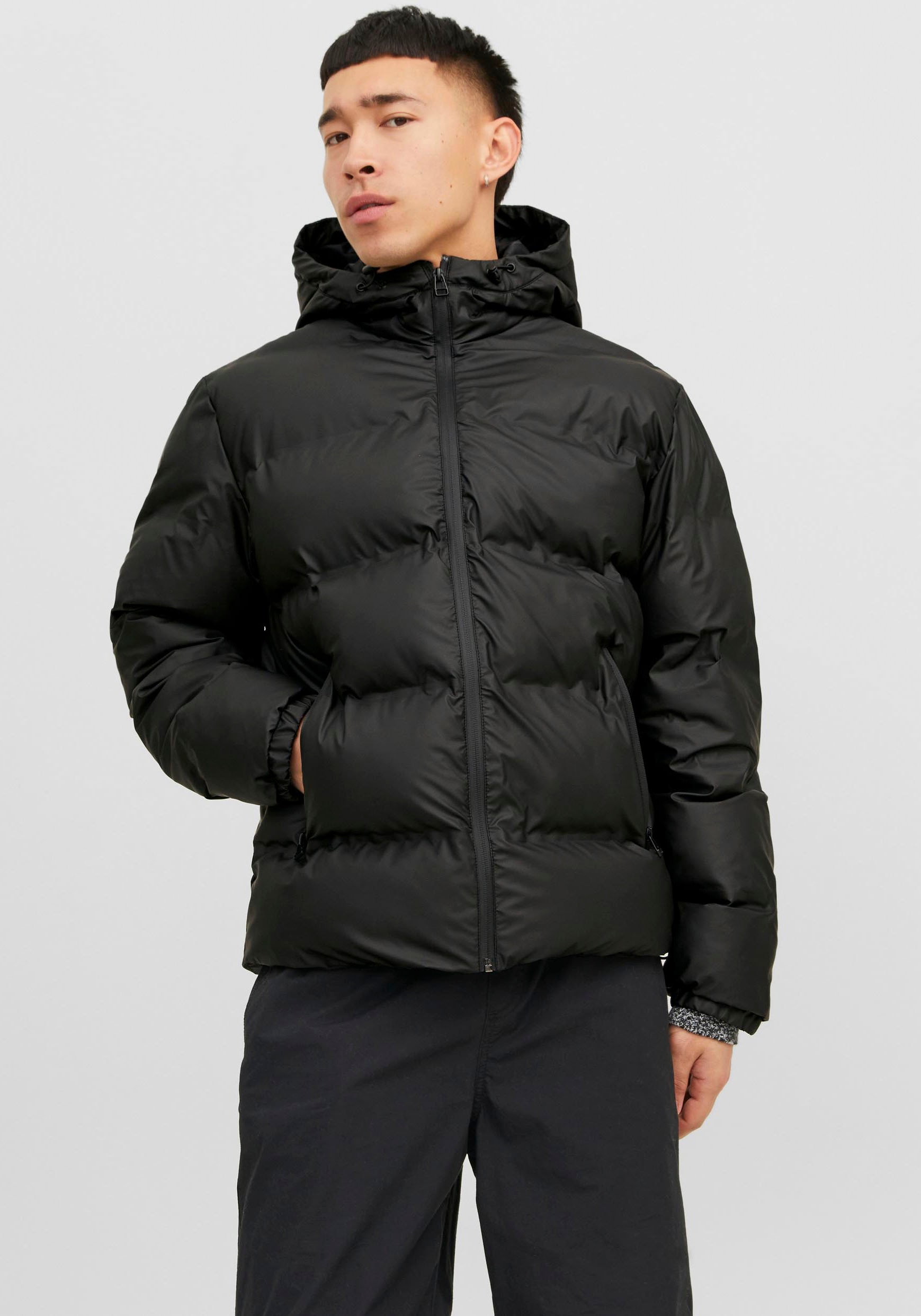 Jack & Jones Steppjacke »JCOELEMENTS PU PUFFER SN«, mit Kapuze von jack & jones