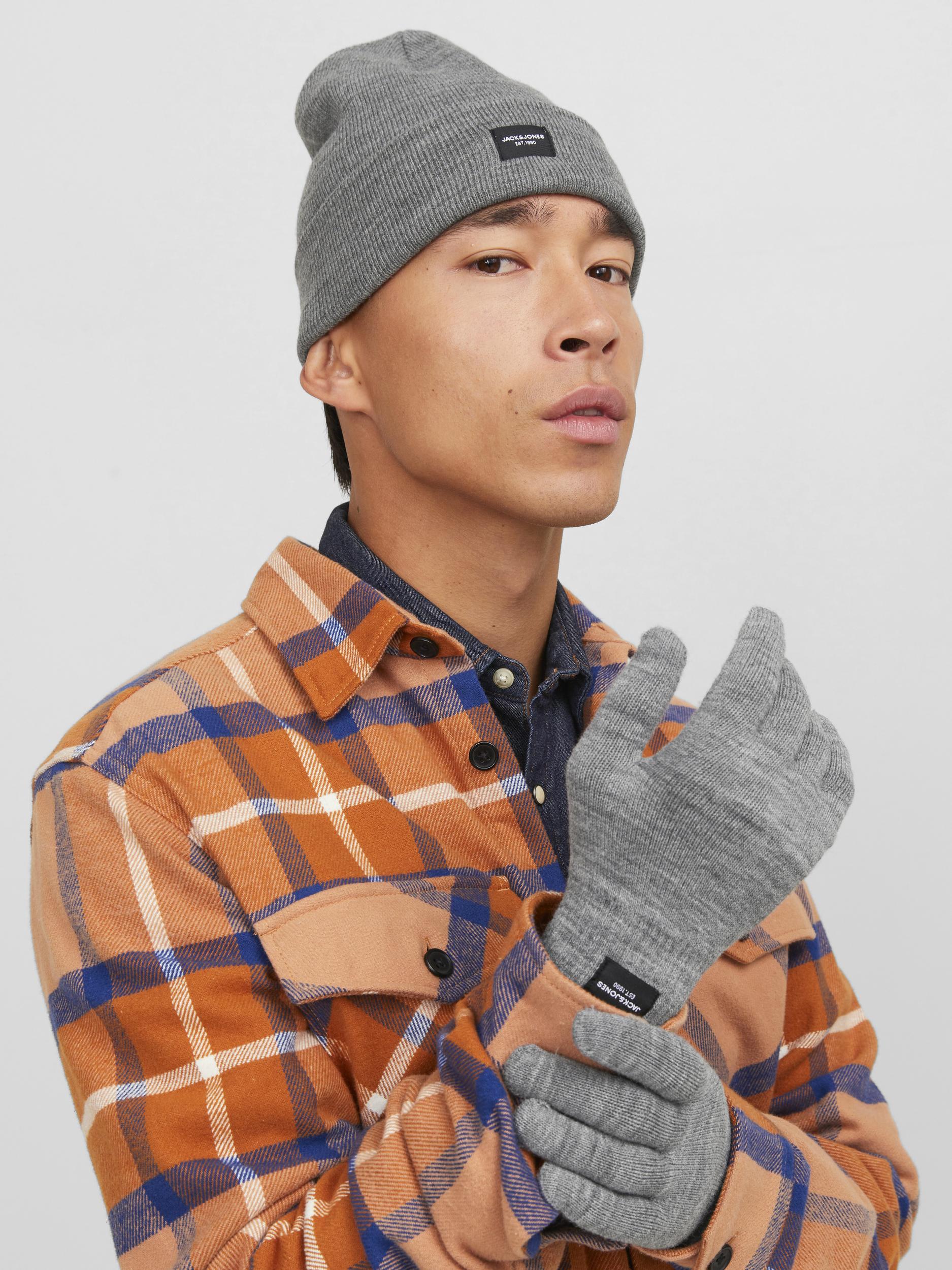 Jack & Jones Strickmütze »JACBEANIE & GLOVE KNIT GIFTBOX«, (Set, 2 St.) von jack & jones