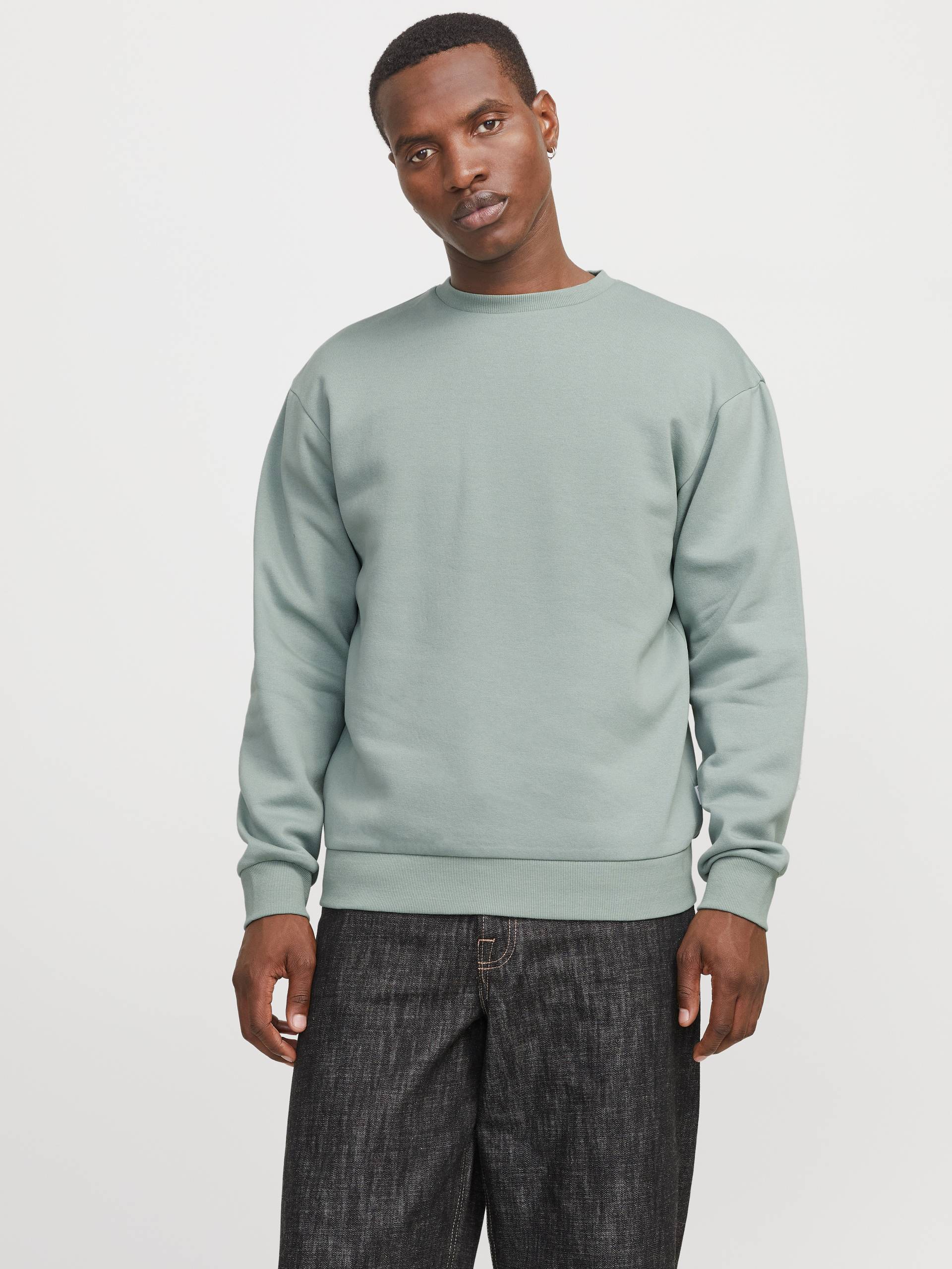 Jack & Jones Sweatshirt »JJEBRADLEY SWEAT CREW NOOS«, mit Rippbündchen von jack & jones