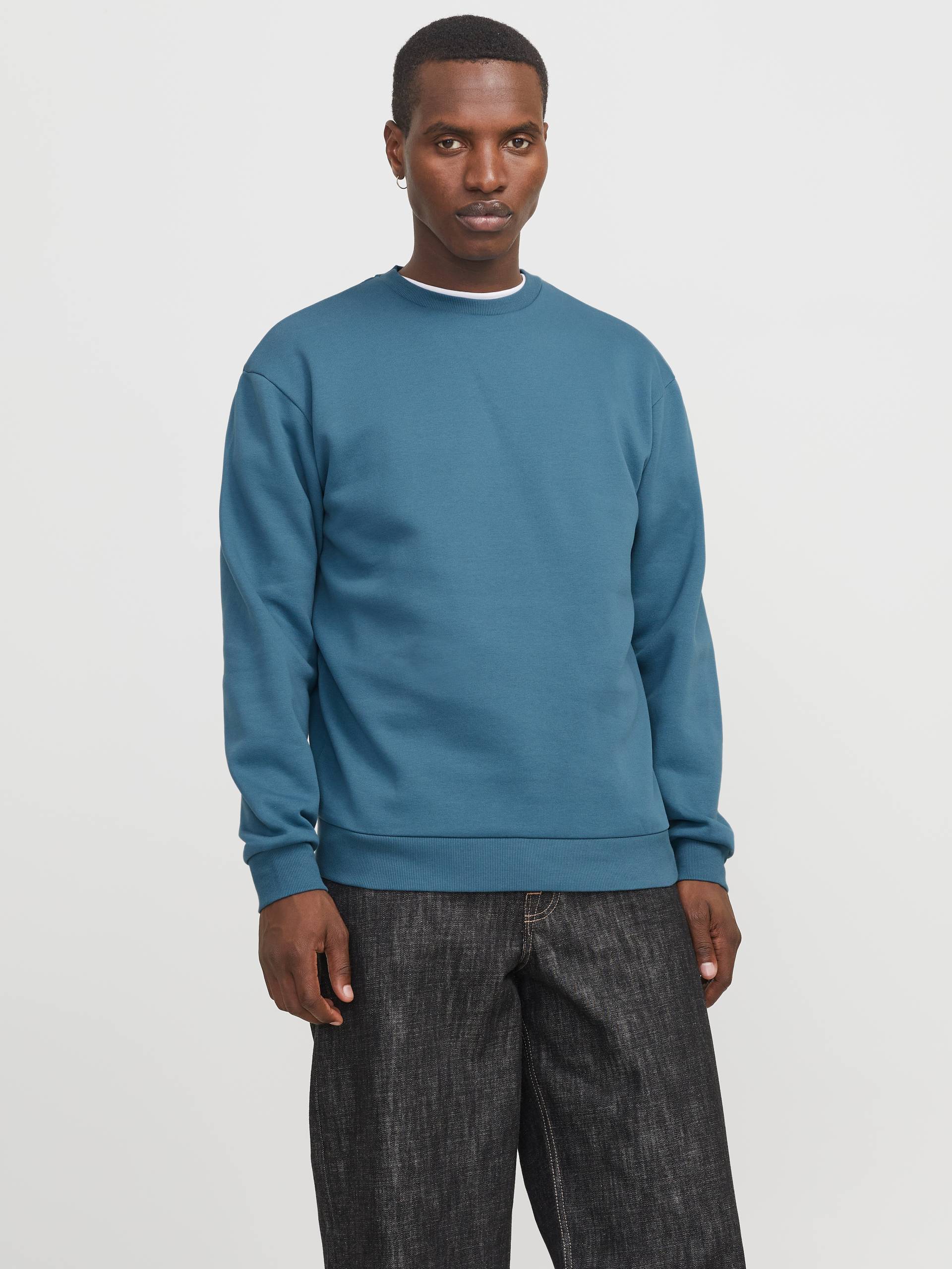 Jack & Jones Sweatshirt »JJEBRADLEY SWEAT CREW NOOS«, mit Rippbündchen von jack & jones