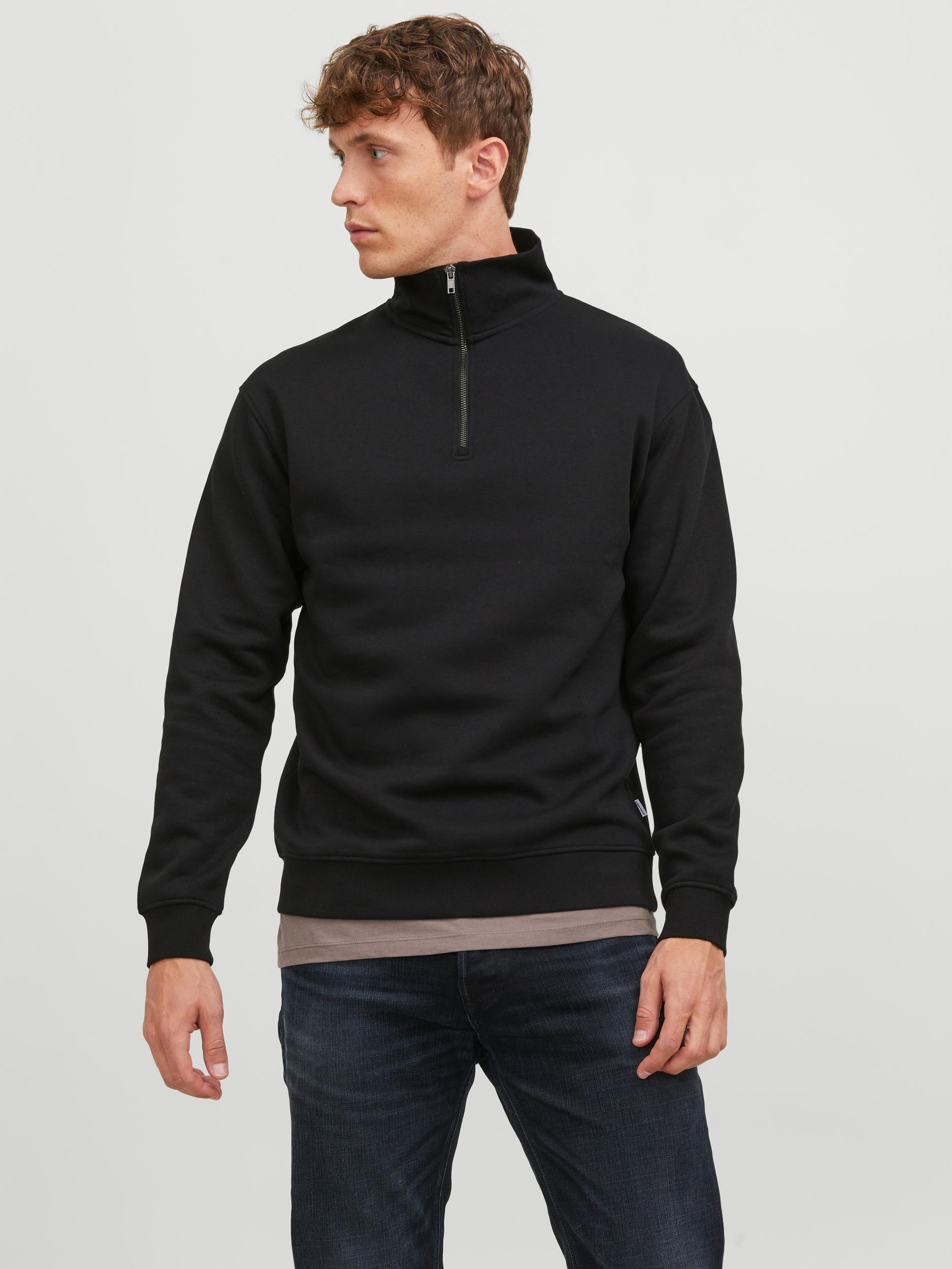 Jack & Jones Sweatshirt »JJEBRADLEY SWEAT HALF ZIP NOOS«, mit Stehkragen von jack & jones