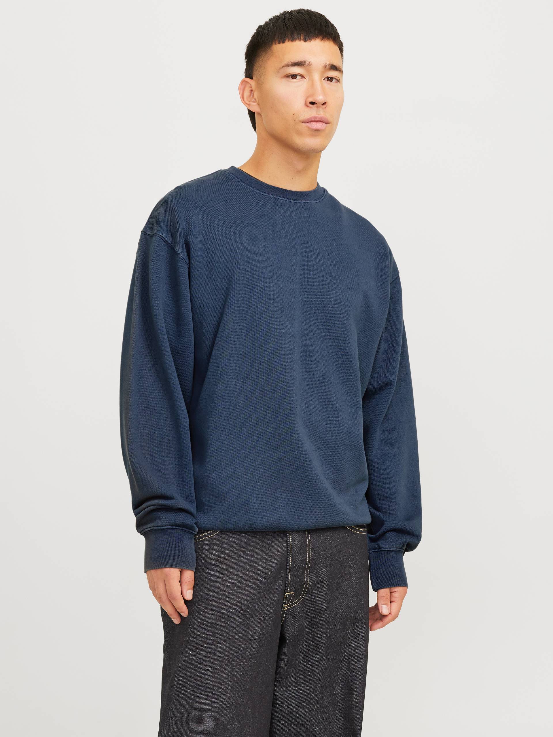 Jack & Jones Sweatshirt »JJECHARGE FADED SWEAT CREW NECK NOOS«, mit Rippbündchen von jack & jones