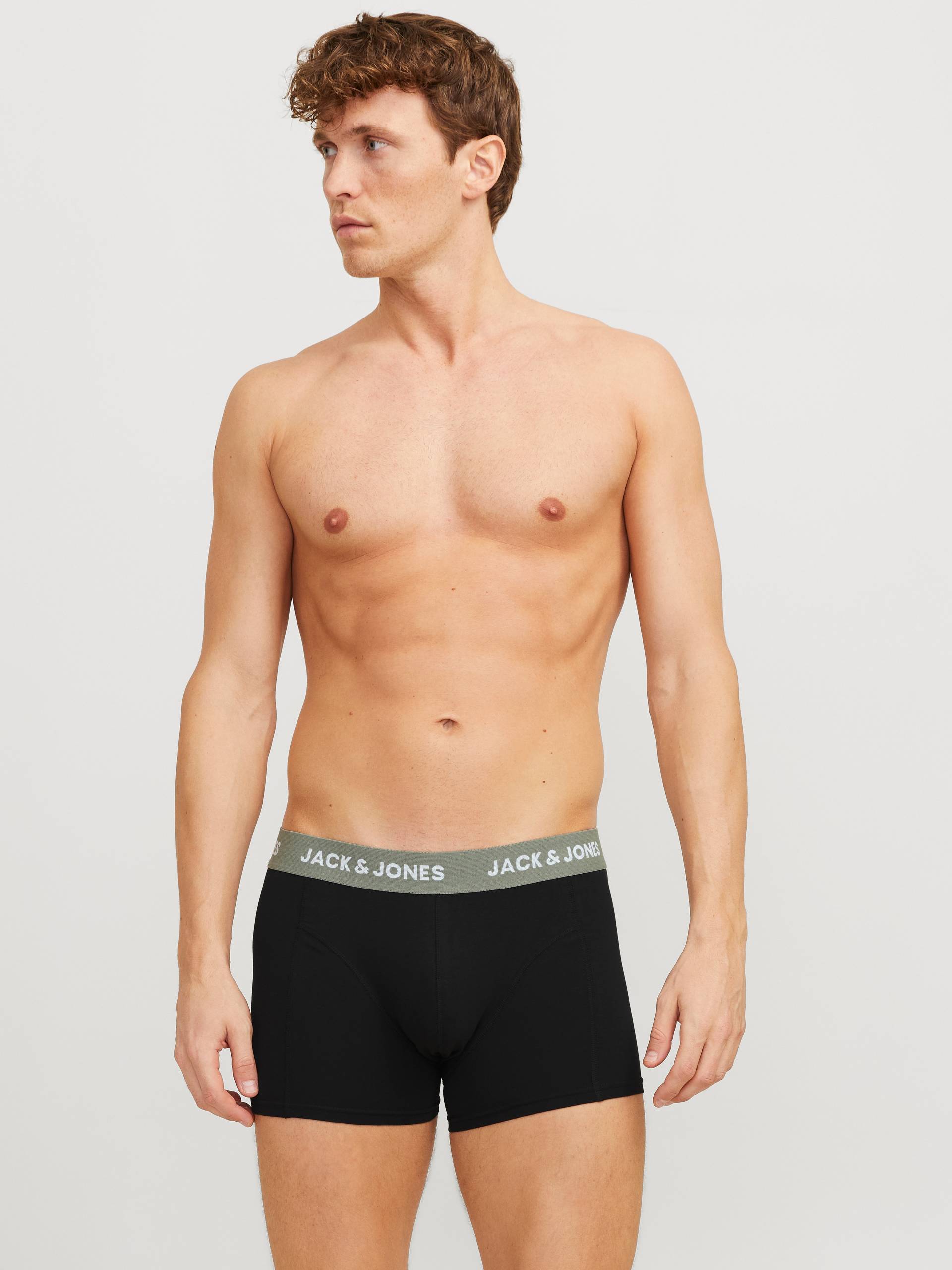 Jack & Jones Trunk »JACAXEL SOLID TRUNKS 3 PACK SN«, (3 St.), mit Logo Schriftzug von jack & jones