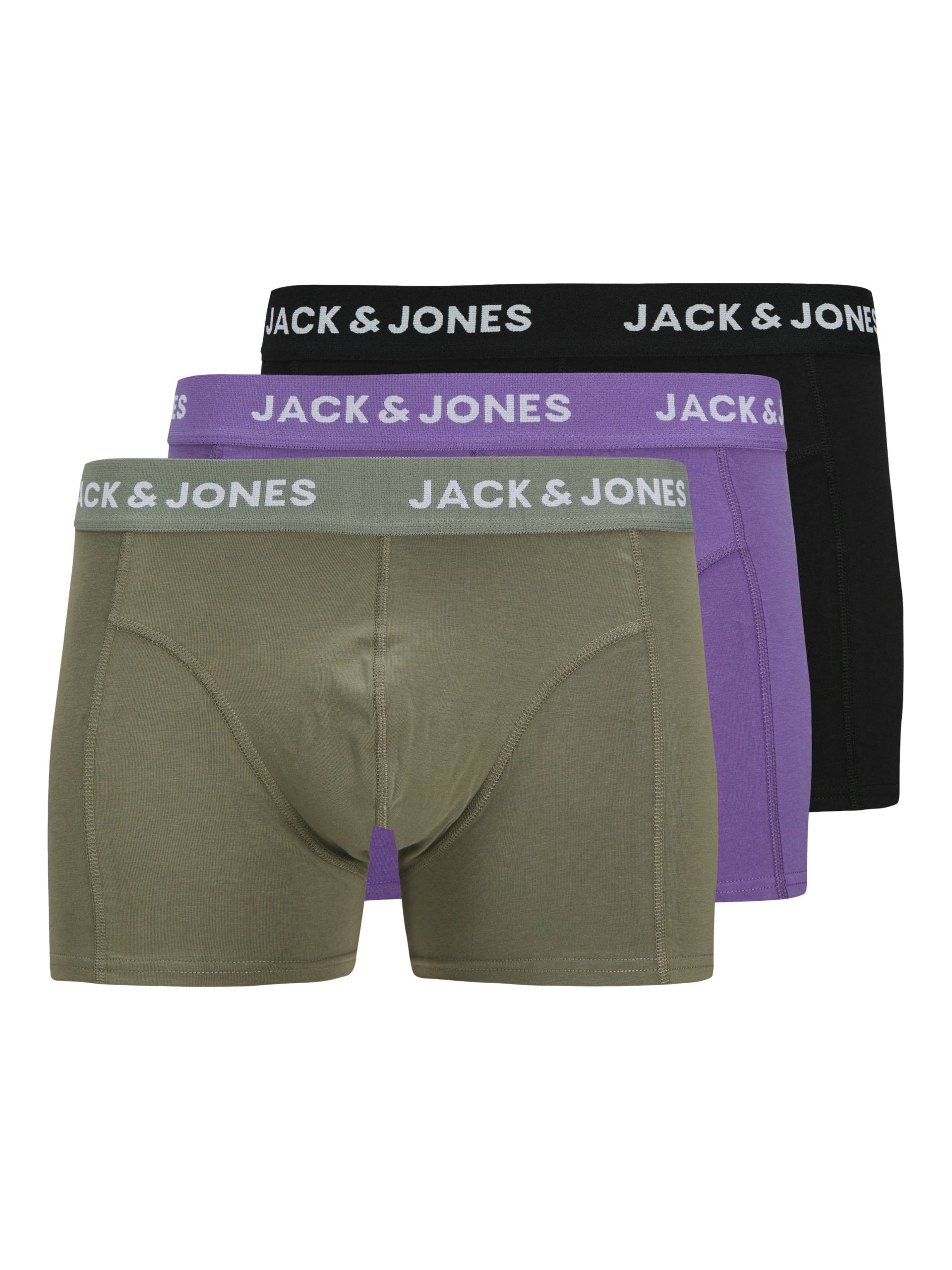 Jack & Jones Trunk »JACROB SOLID TRUNKS 3 PACK SN«, (3 St.), mit Logo Schriftzug von jack & jones