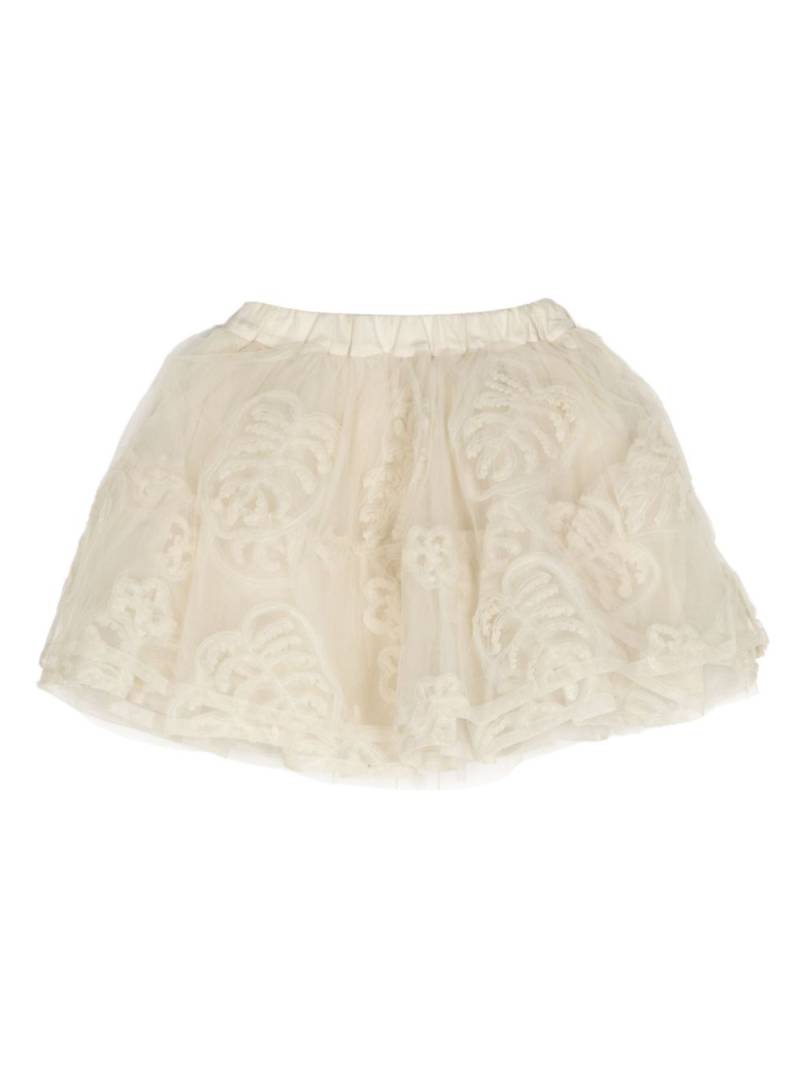 jnby by JNBY embroidered A-cut skirt - Neutrals von jnby by JNBY