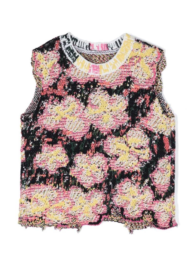 jnby by JNBY floral-jacquard knitted vest - Multicolour von jnby by JNBY