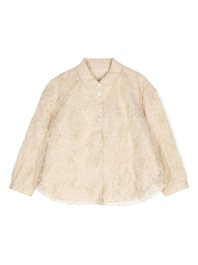 jnby by JNBY lace-detailing shirt - Neutrals von jnby by JNBY