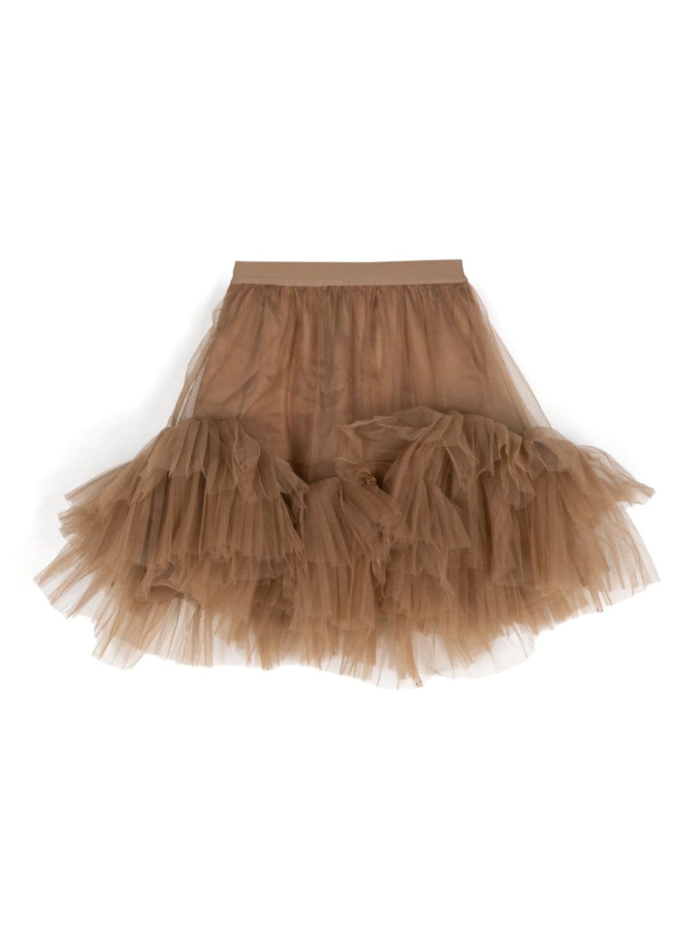 jnby by JNBY mesh A-cut skirt - Brown von jnby by JNBY