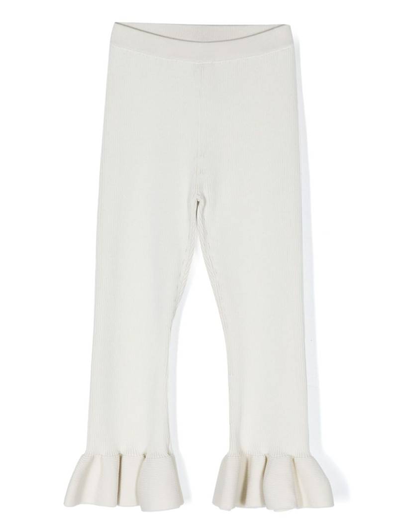 jnby by JNBY ruffled knitted trousers - Neutrals von jnby by JNBY