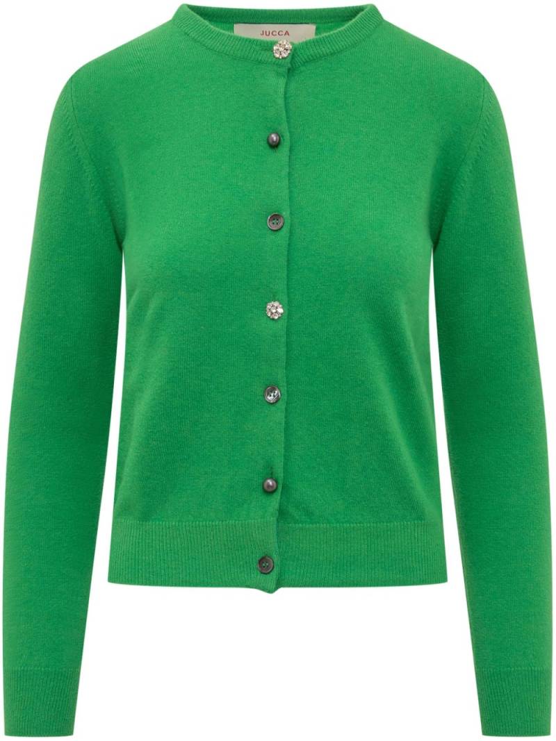 jucca approved Cardigan Girocollo - Green von jucca approved