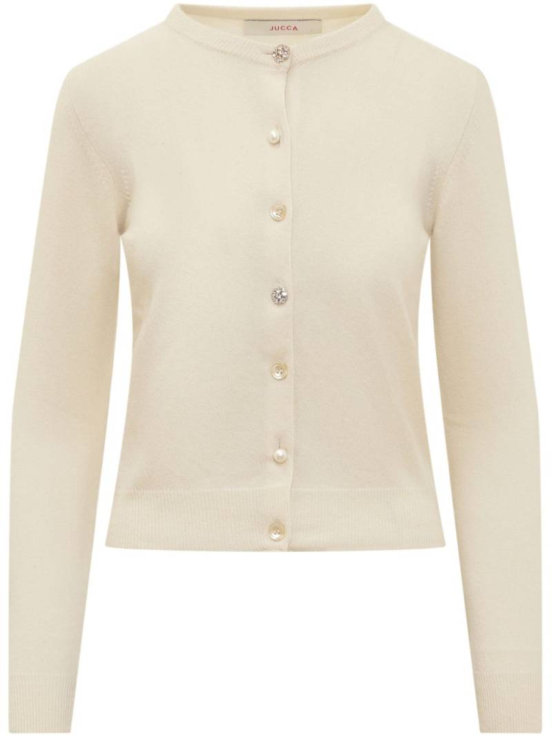 jucca approved crew-neck cardigan - Neutrals von jucca approved