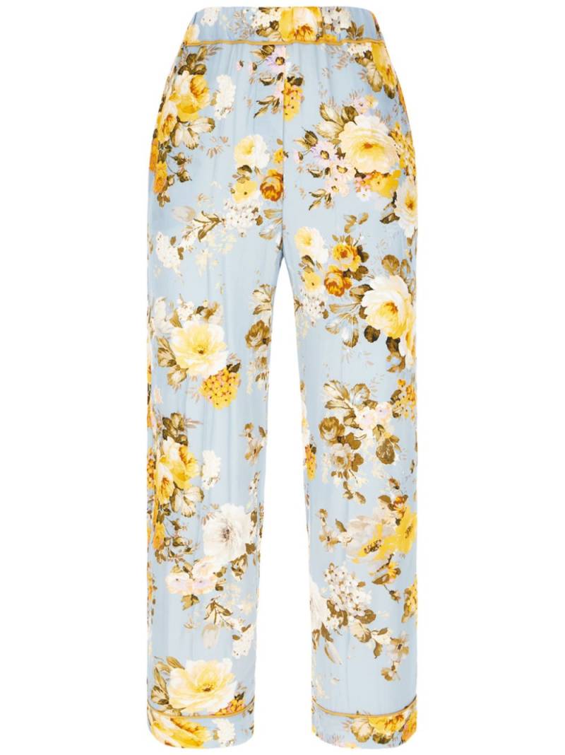 jucca approved floral-print trousers - Blue von jucca approved