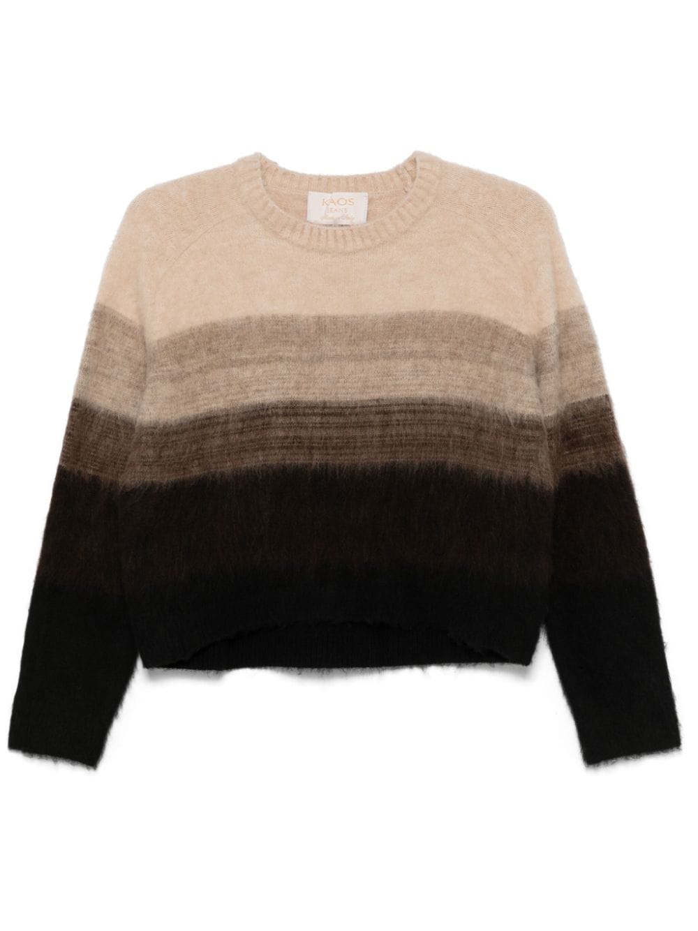 kaos brushed-effect sweater - Brown von kaos