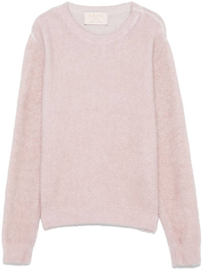 kaos brushed sweater - Pink von kaos