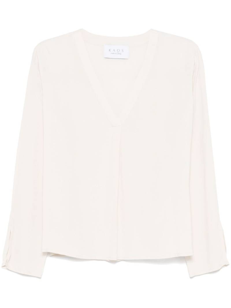 kaos crepe blouse - Neutrals von kaos