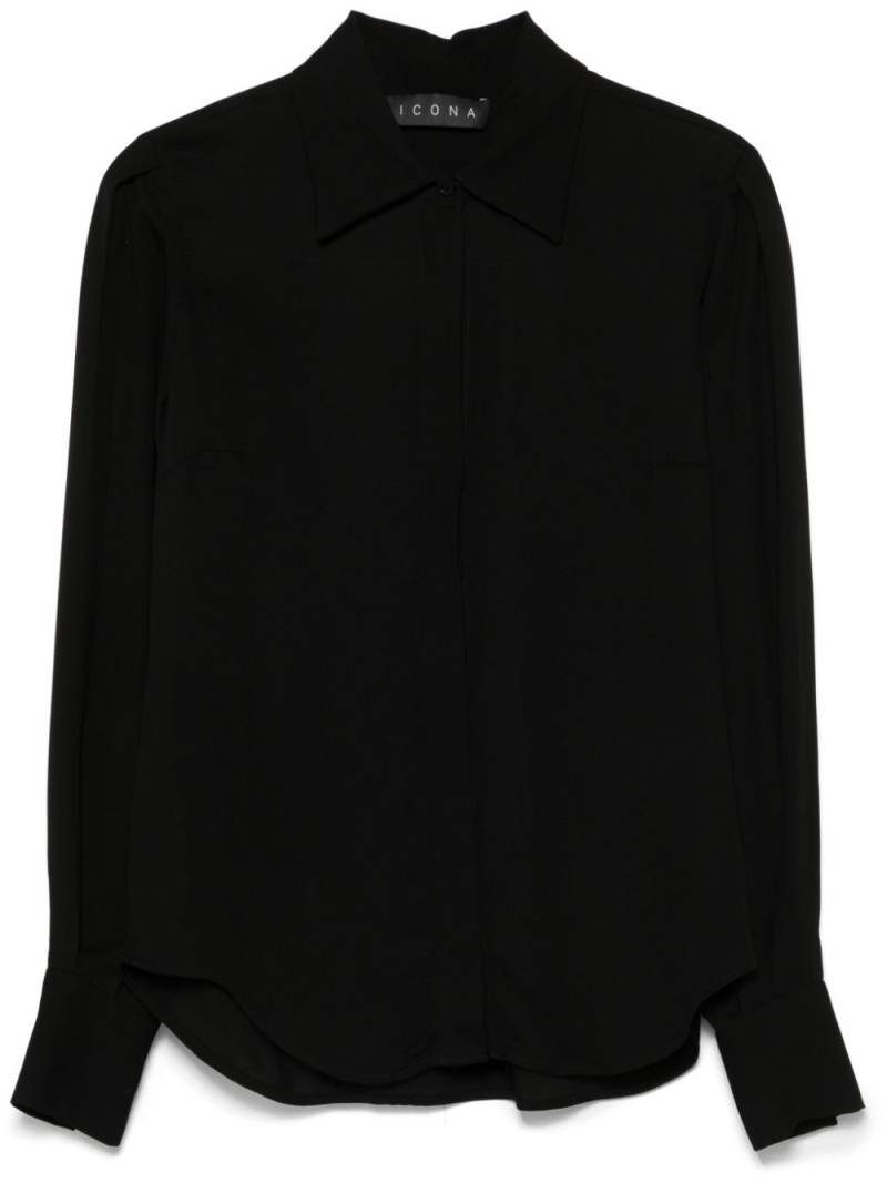 kaos crepe shirt - Black von kaos