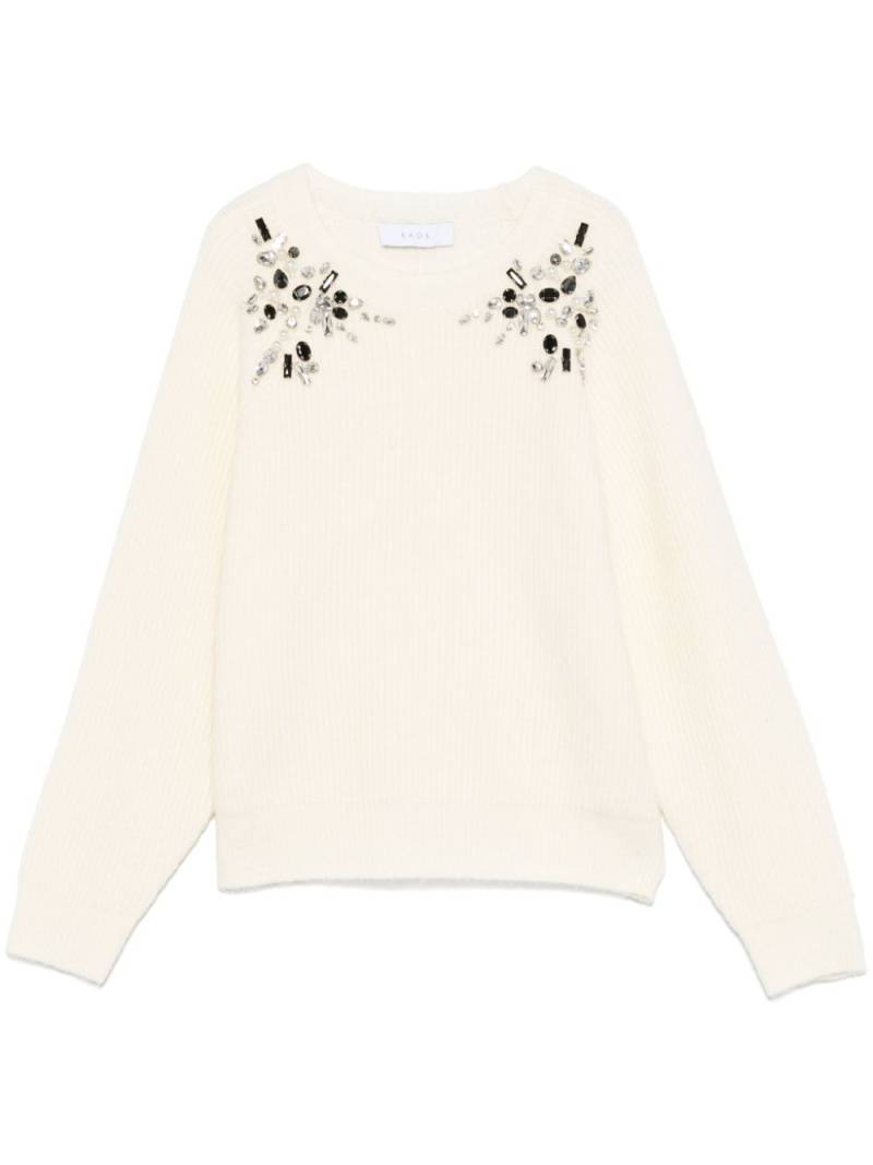 kaos crystal-embellished sweater - White von kaos