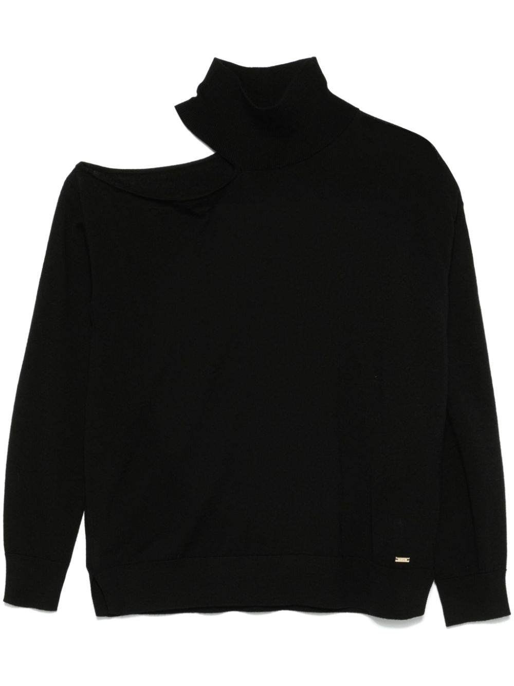 kaos cut-out sweater - Black von kaos