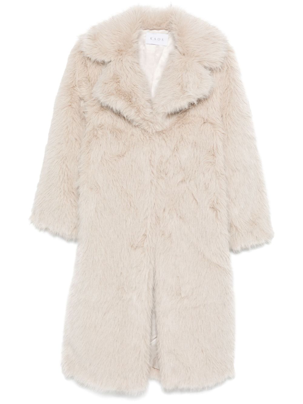 kaos faux-fur coat - Neutrals von kaos