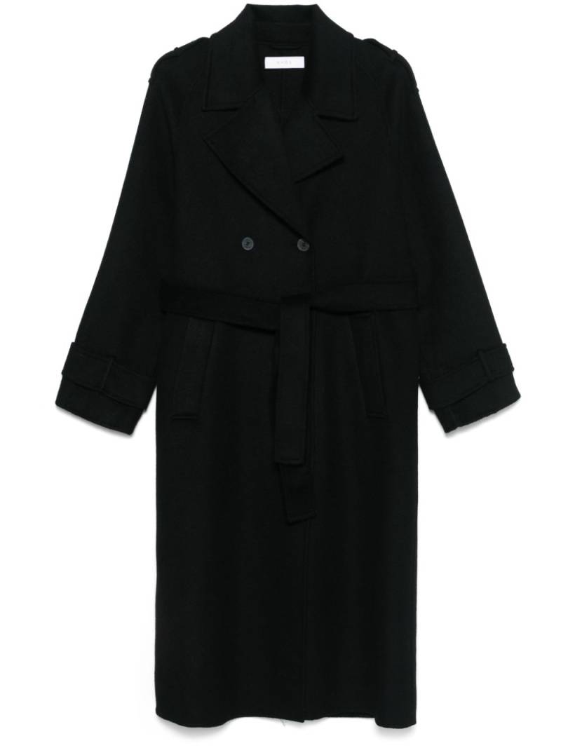 kaos felted trench coat - Black von kaos