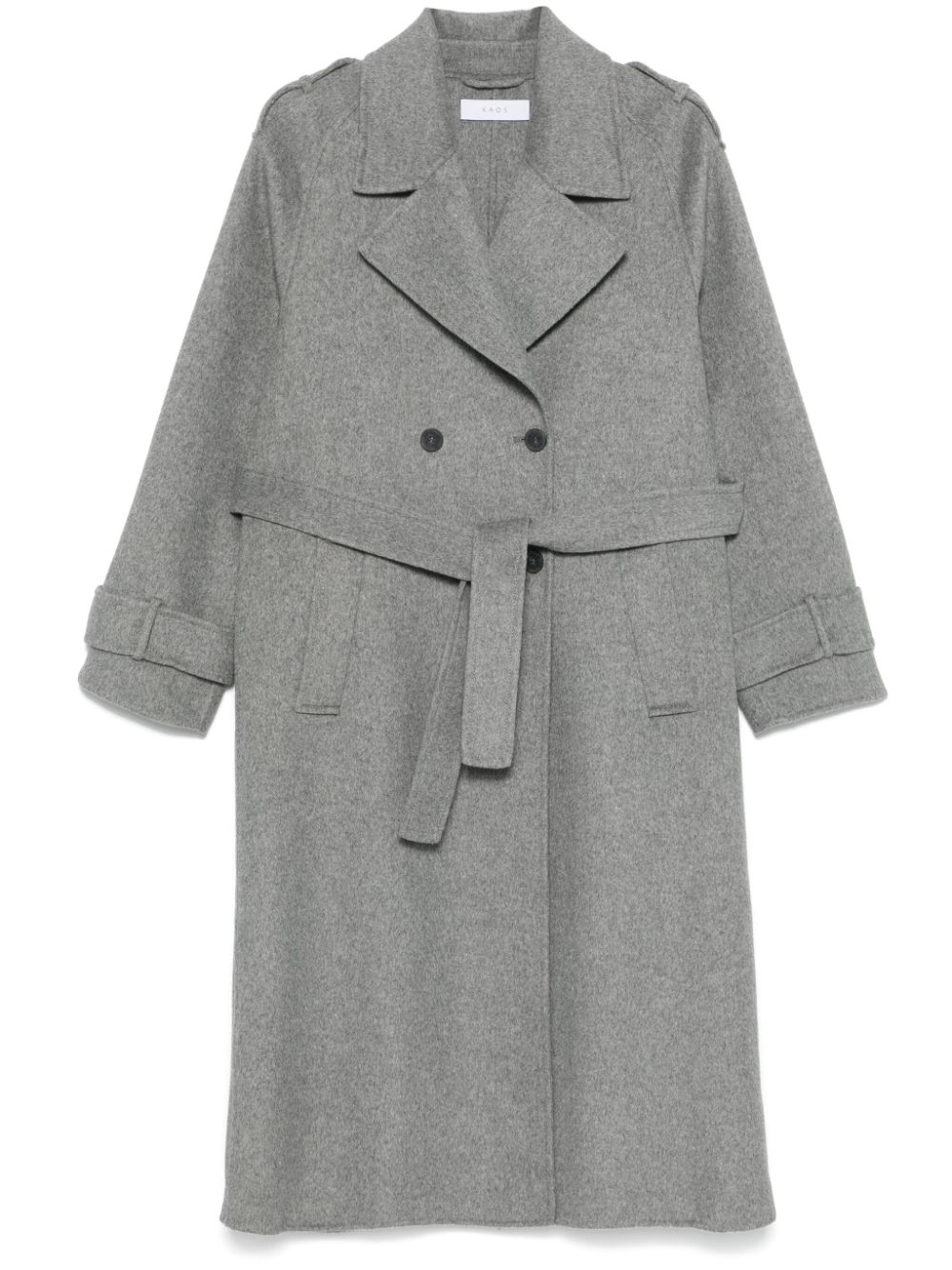 kaos felted trench coat - Grey von kaos