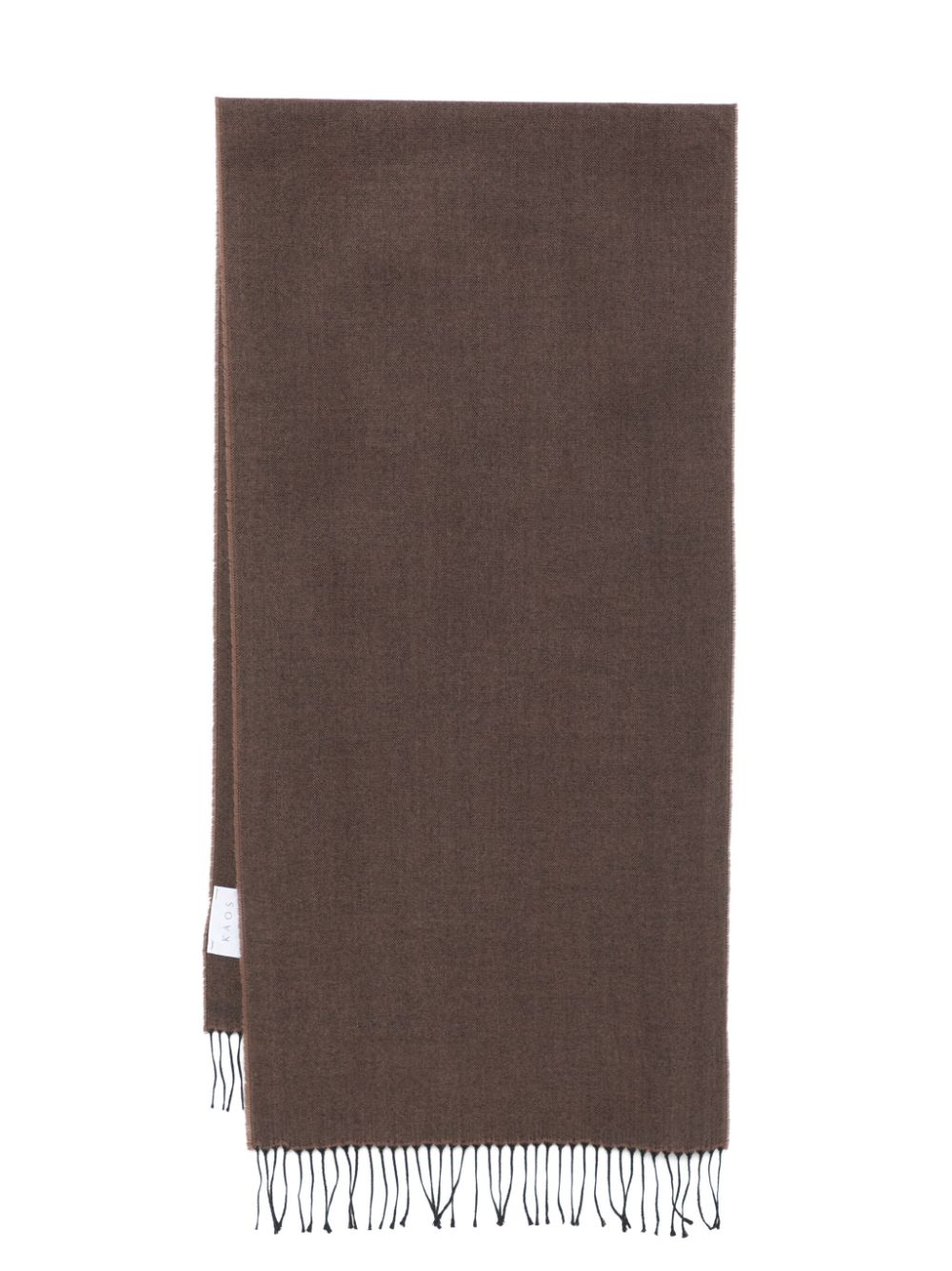 kaos fringed scarf - Brown von kaos