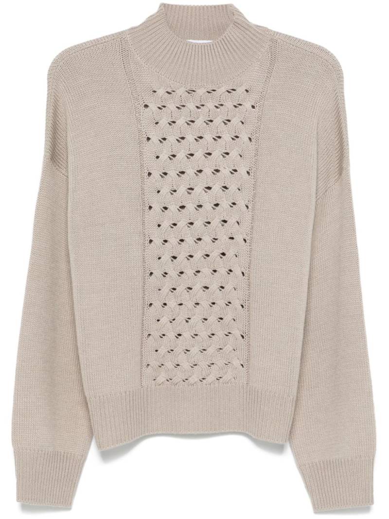 kaos high-neck sweater - Neutrals von kaos