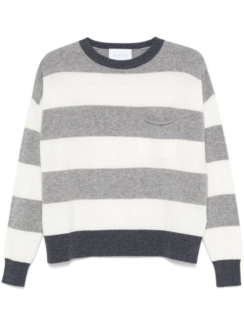 kaos striped sweater - Grey von kaos