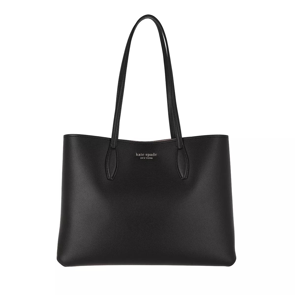 Kate Spade New York Handtasche - All Day Crossgrain Leather Large Tote - Gr. unisize - in Schwarz - für Damen von kate spade new york